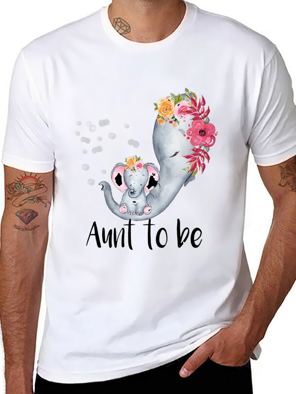 Cute Elephant Aunt To Be T-Shirt