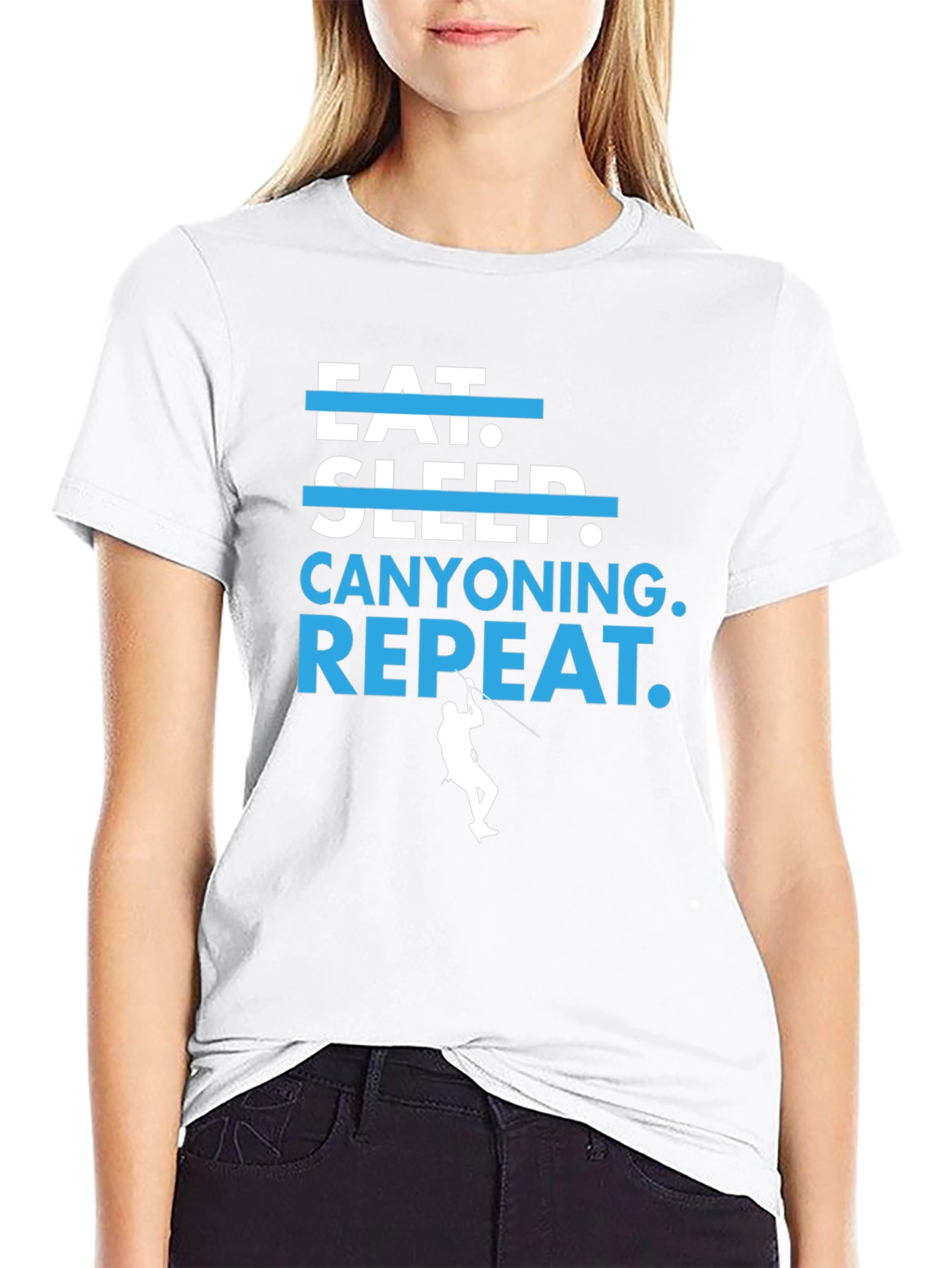 Eat Sleep Canyoning Repeat Graphic Tee