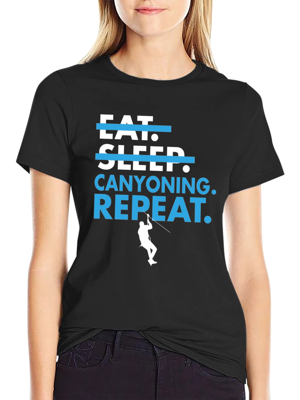Eat Sleep Canyoning Repeat Graphic Tee