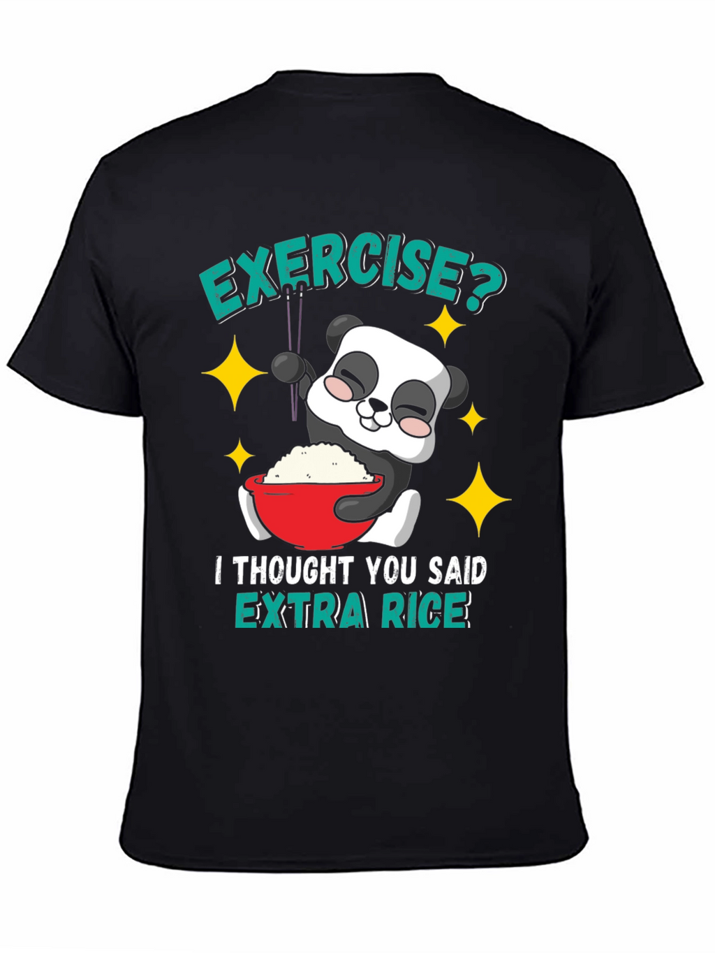 Funny Panda Extra Rice T-Shirt