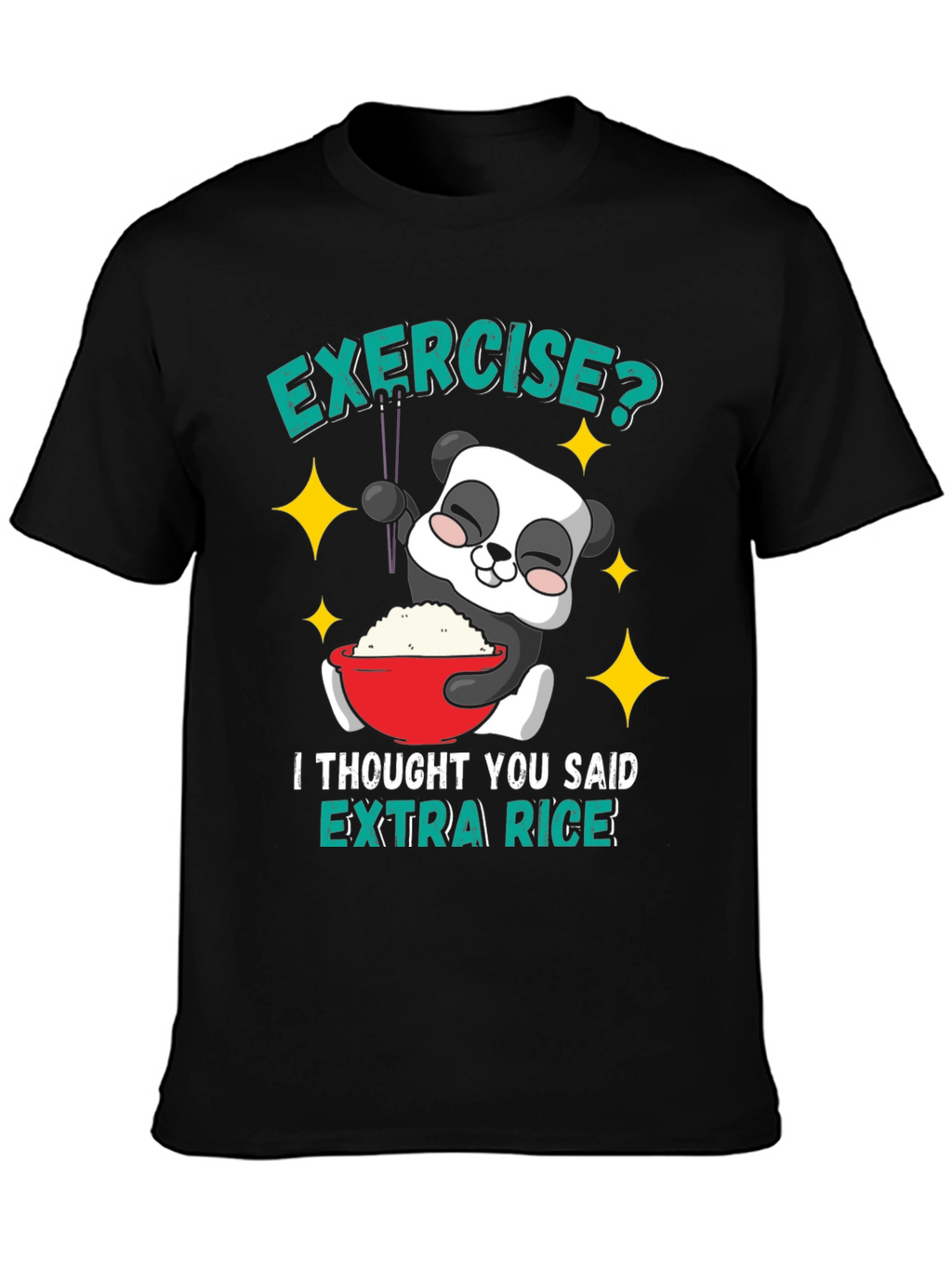 Funny Panda Extra Rice T-Shirt