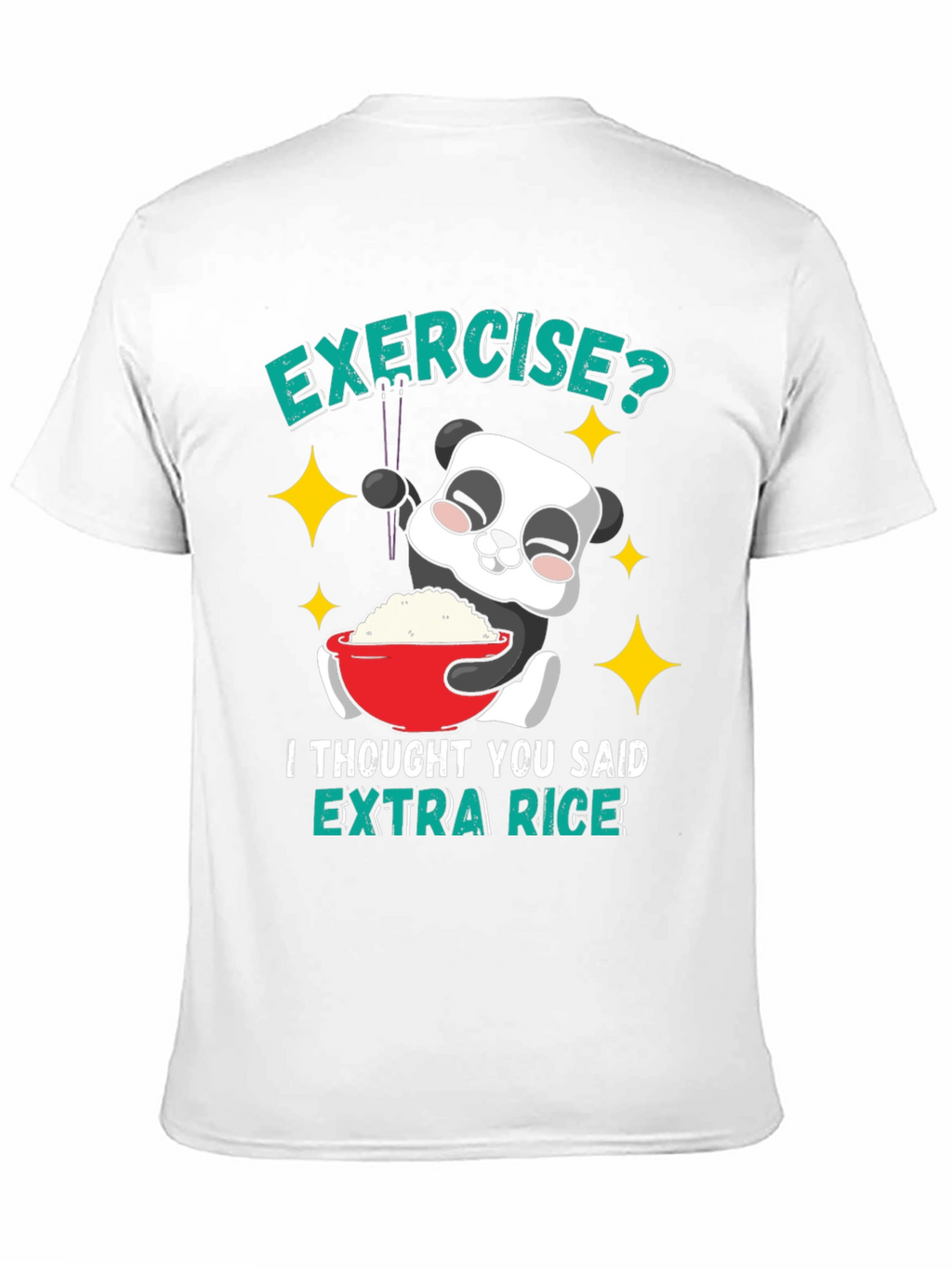 Funny Panda Extra Rice T-Shirt