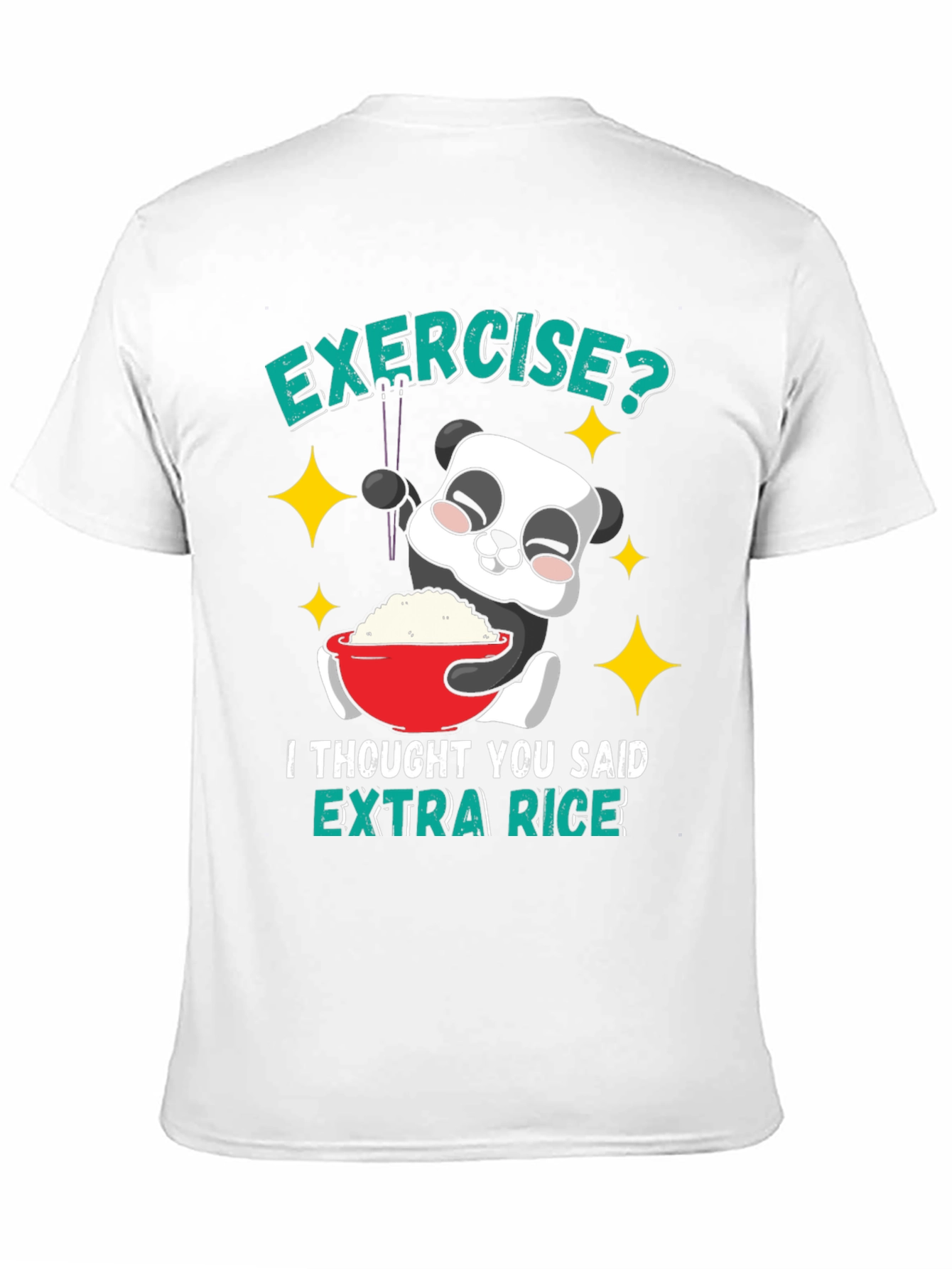 Funny Panda Extra Rice T-Shirt