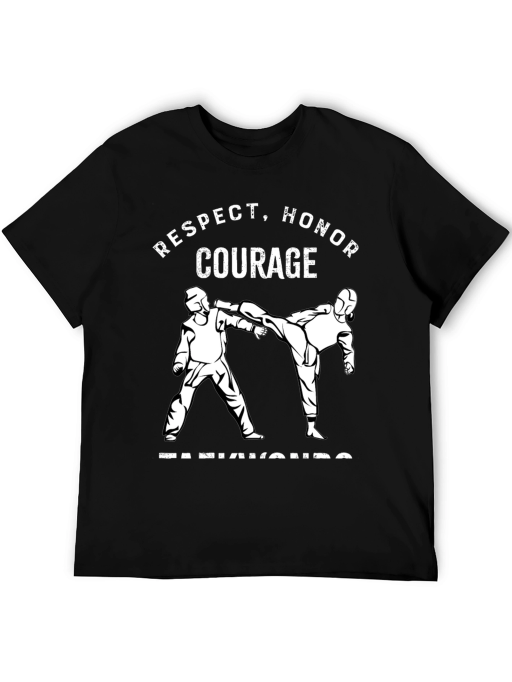 Respect Honor Courage Taekwondo Black T-Shirt