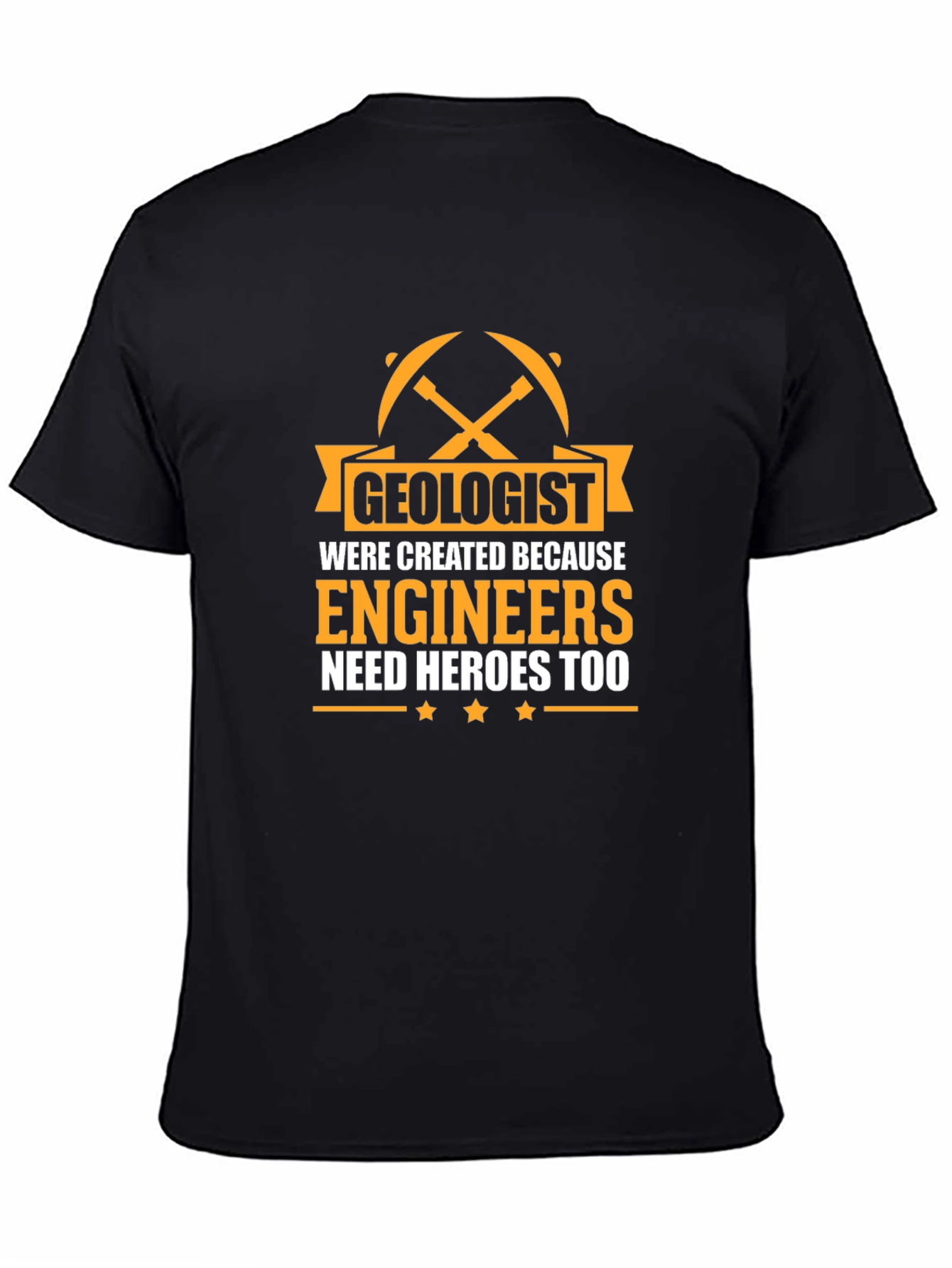 Geologist Hero Black T-Shirt