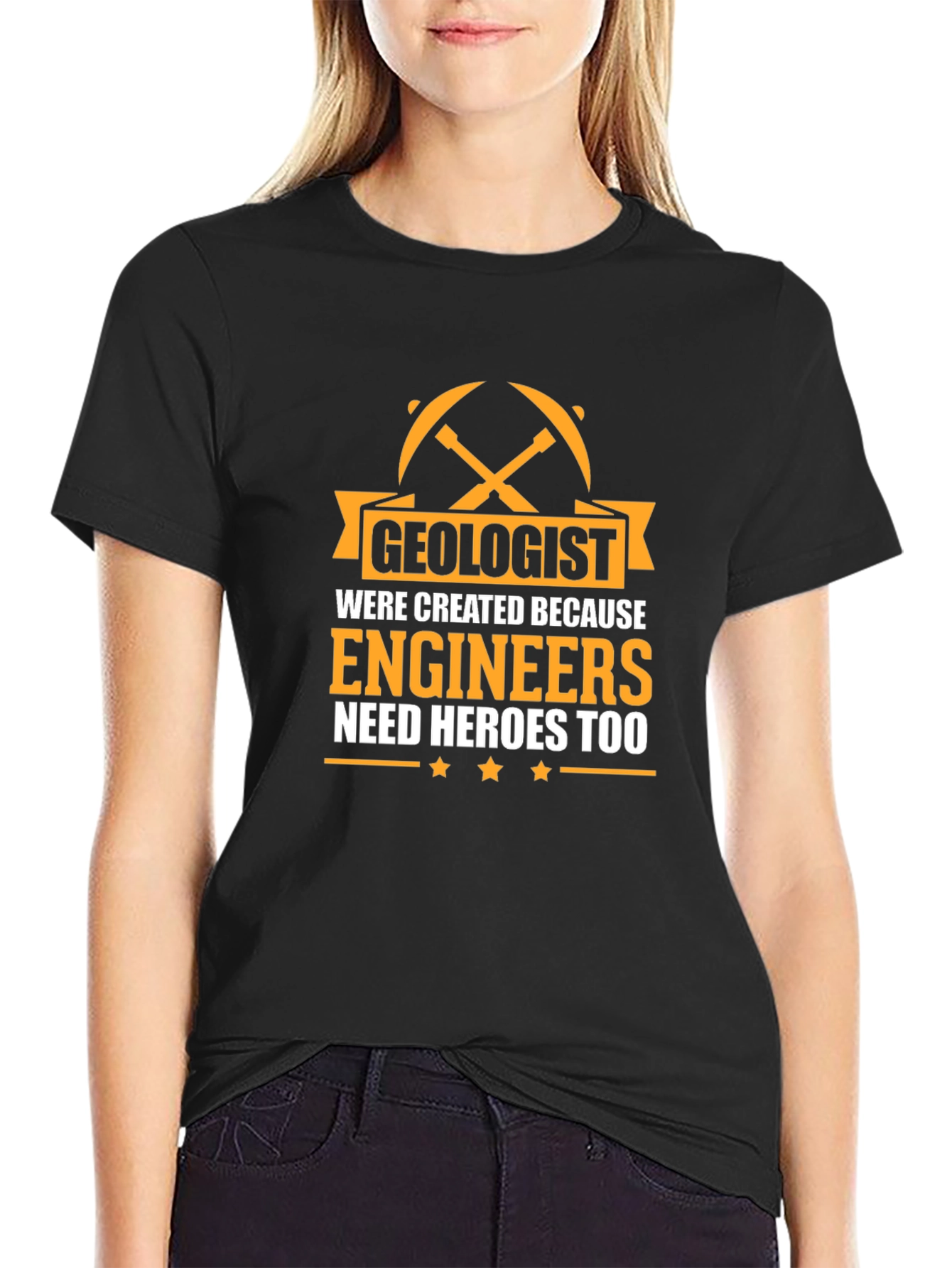 Geologist Hero Black T-Shirt
