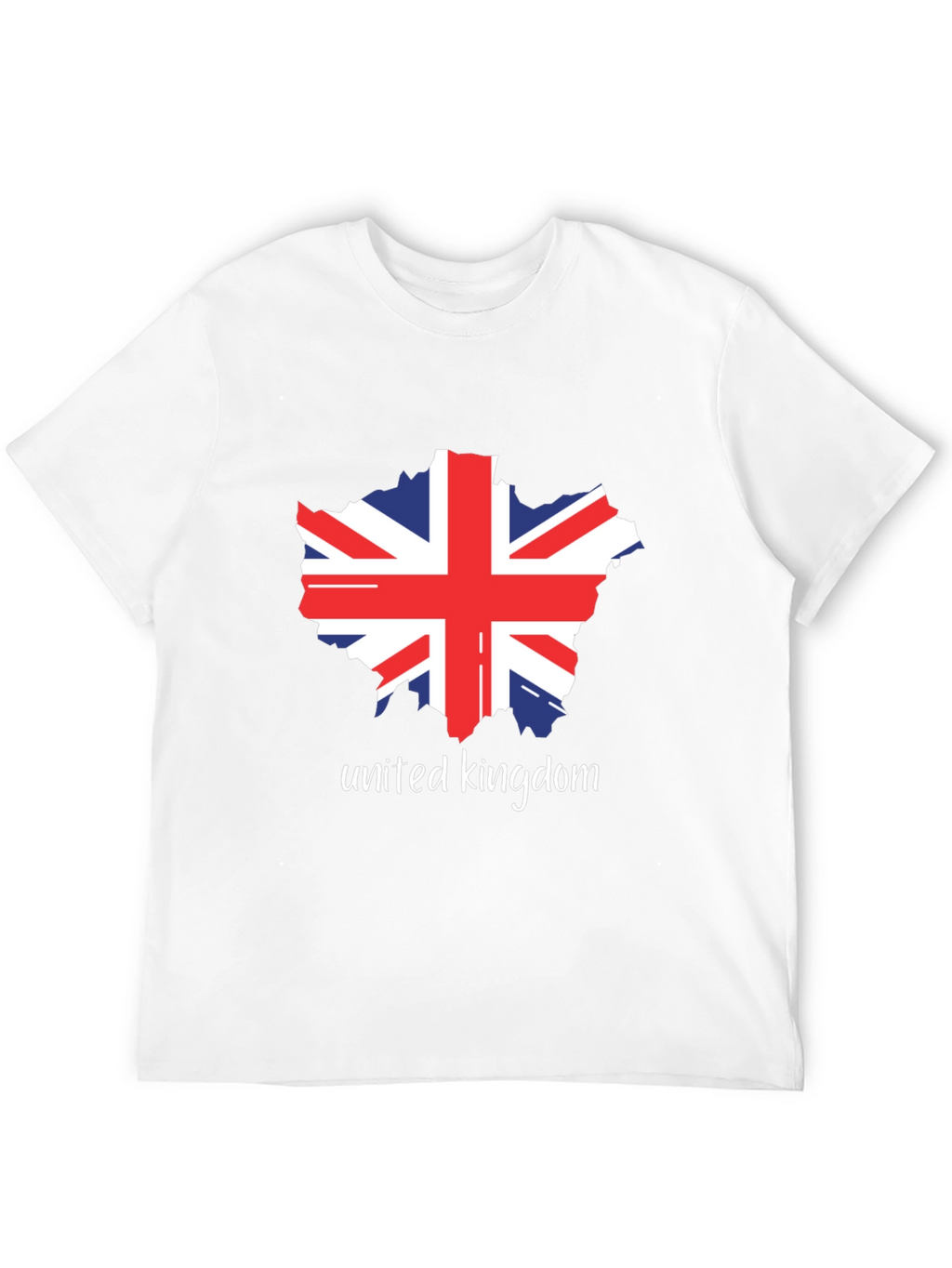 United Kingdom Flag Graphic Black T-Shirt