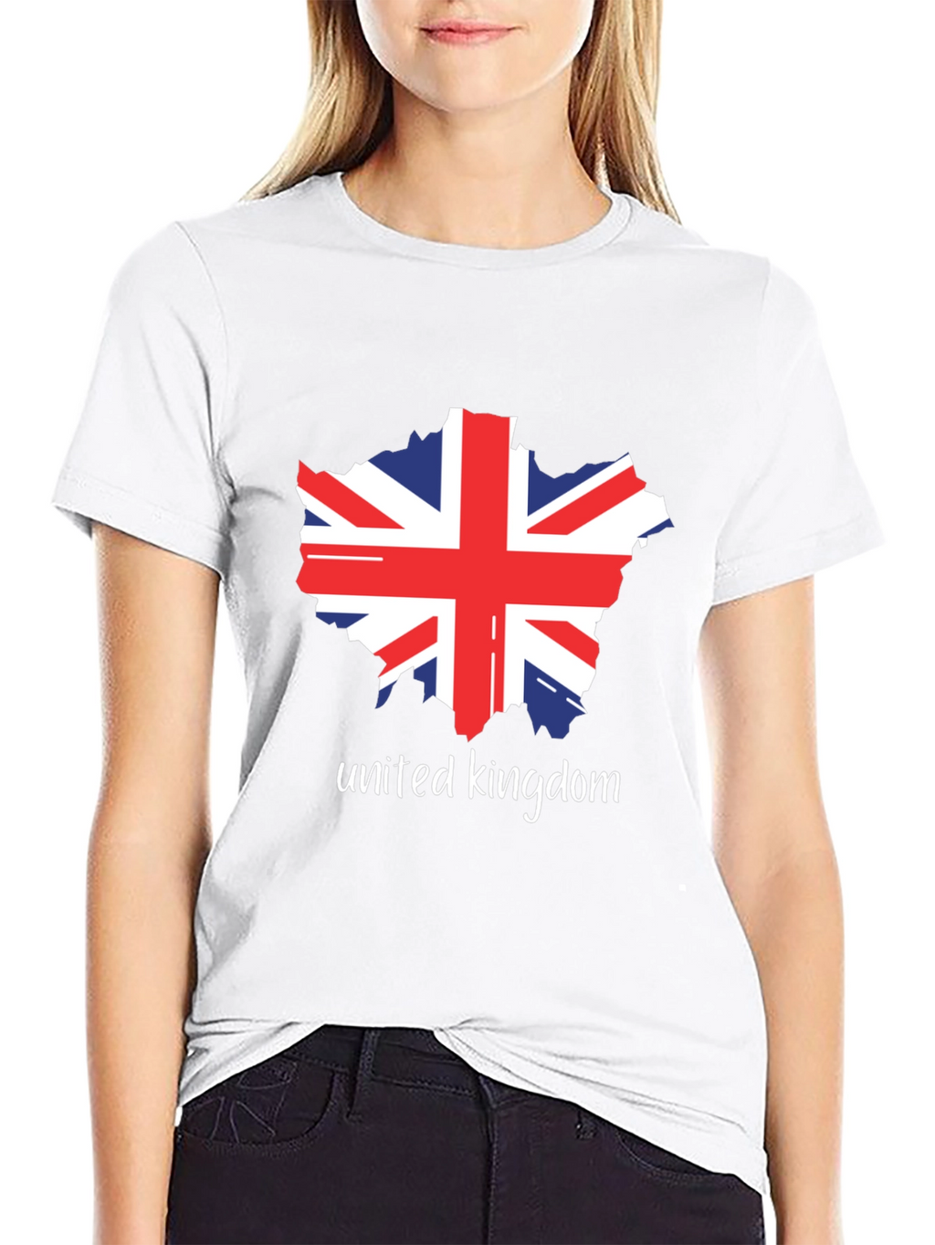 United Kingdom Flag Graphic Black T-Shirt