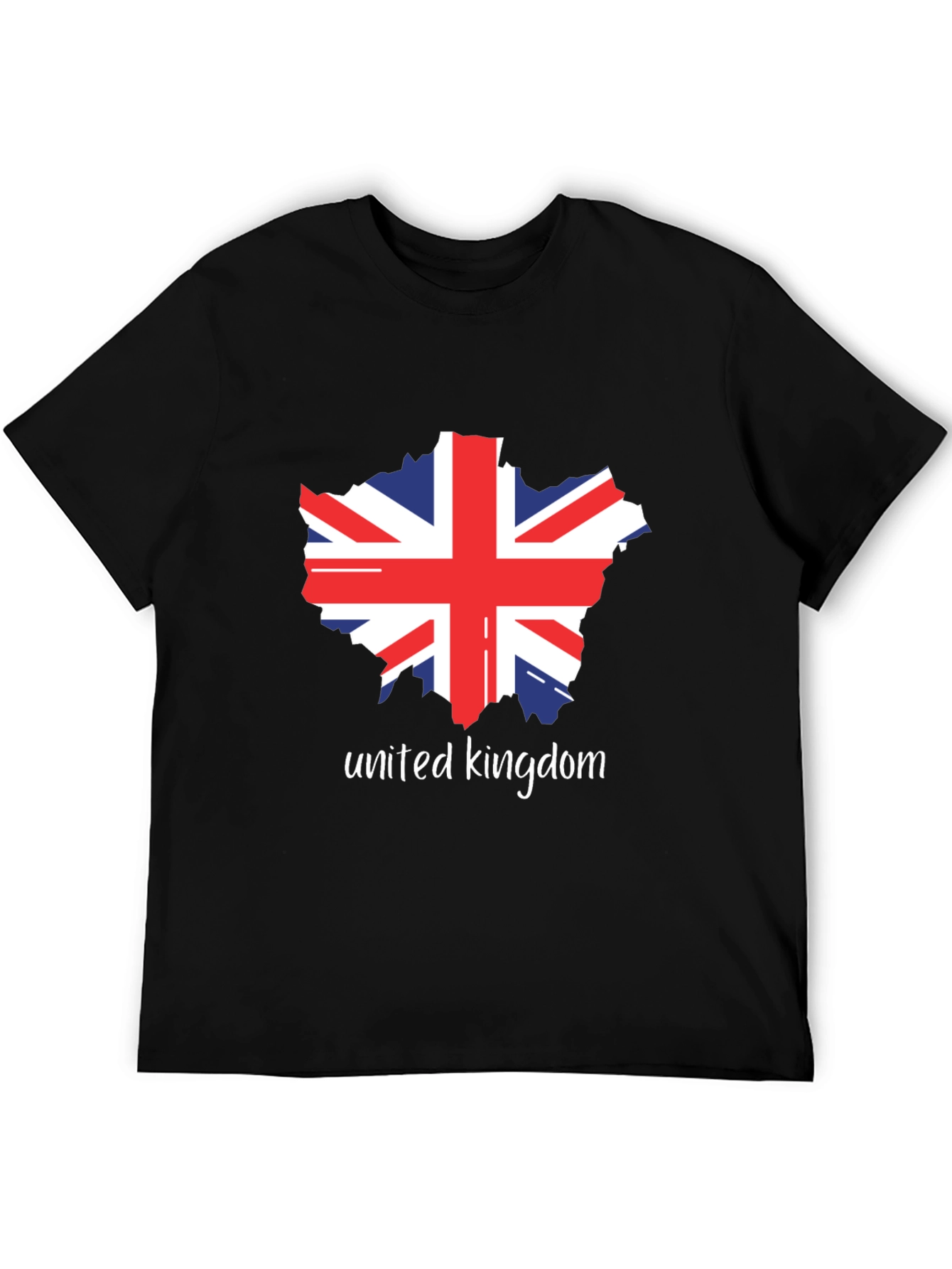 United Kingdom Flag Graphic Black T-Shirt