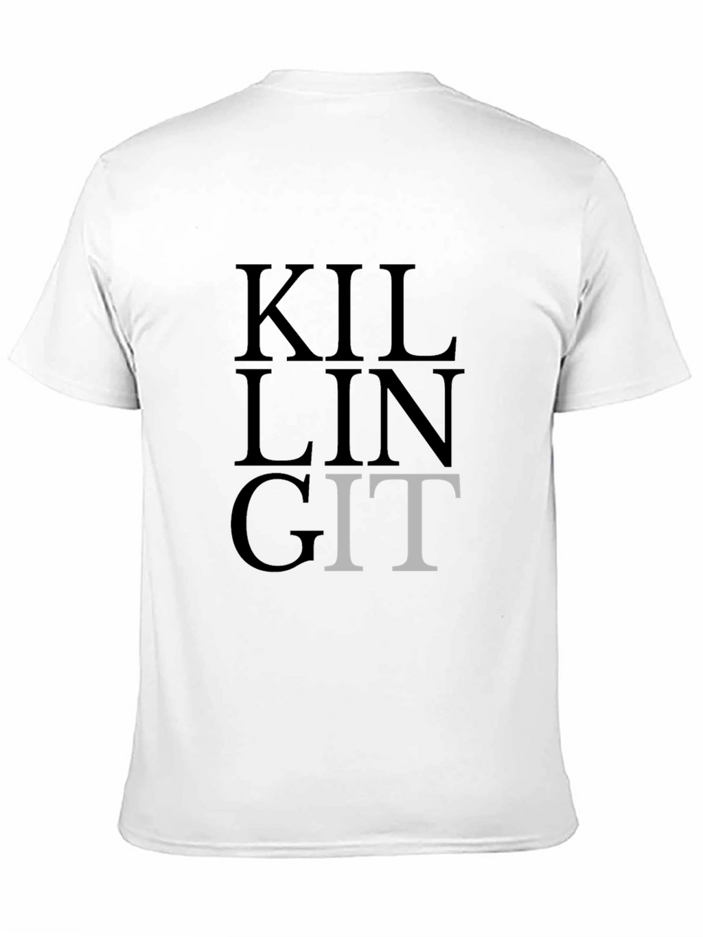 Killing Git T-Shirt - Black - Developer Humor