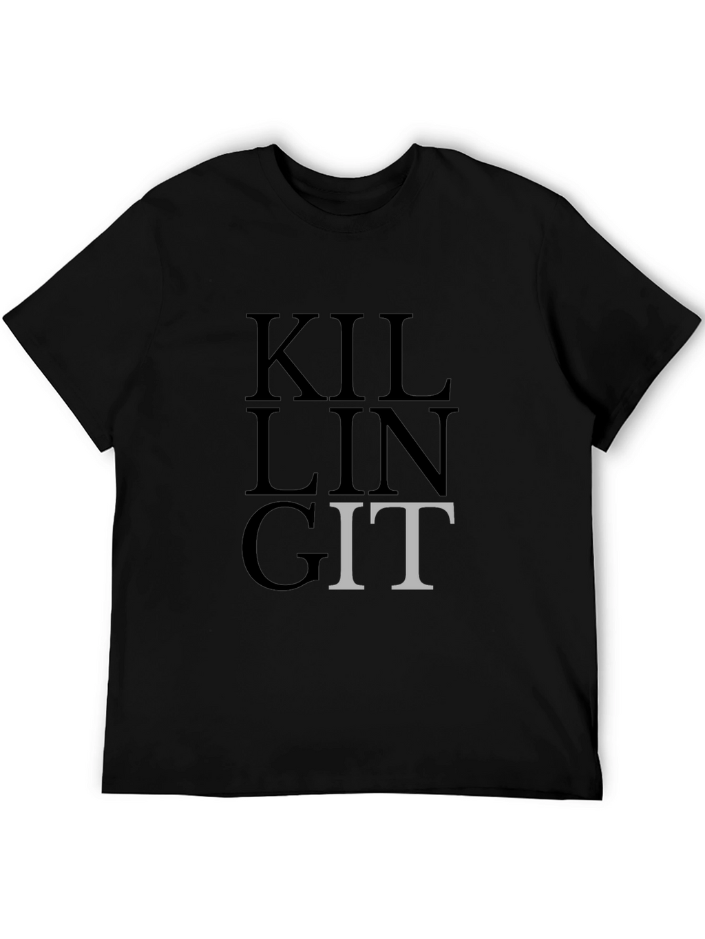 Killing Git T-Shirt - Black - Developer Humor
