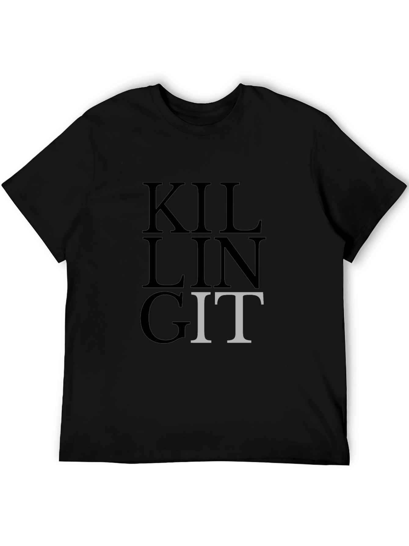 Killing Git T-Shirt - Black - Developer Humor