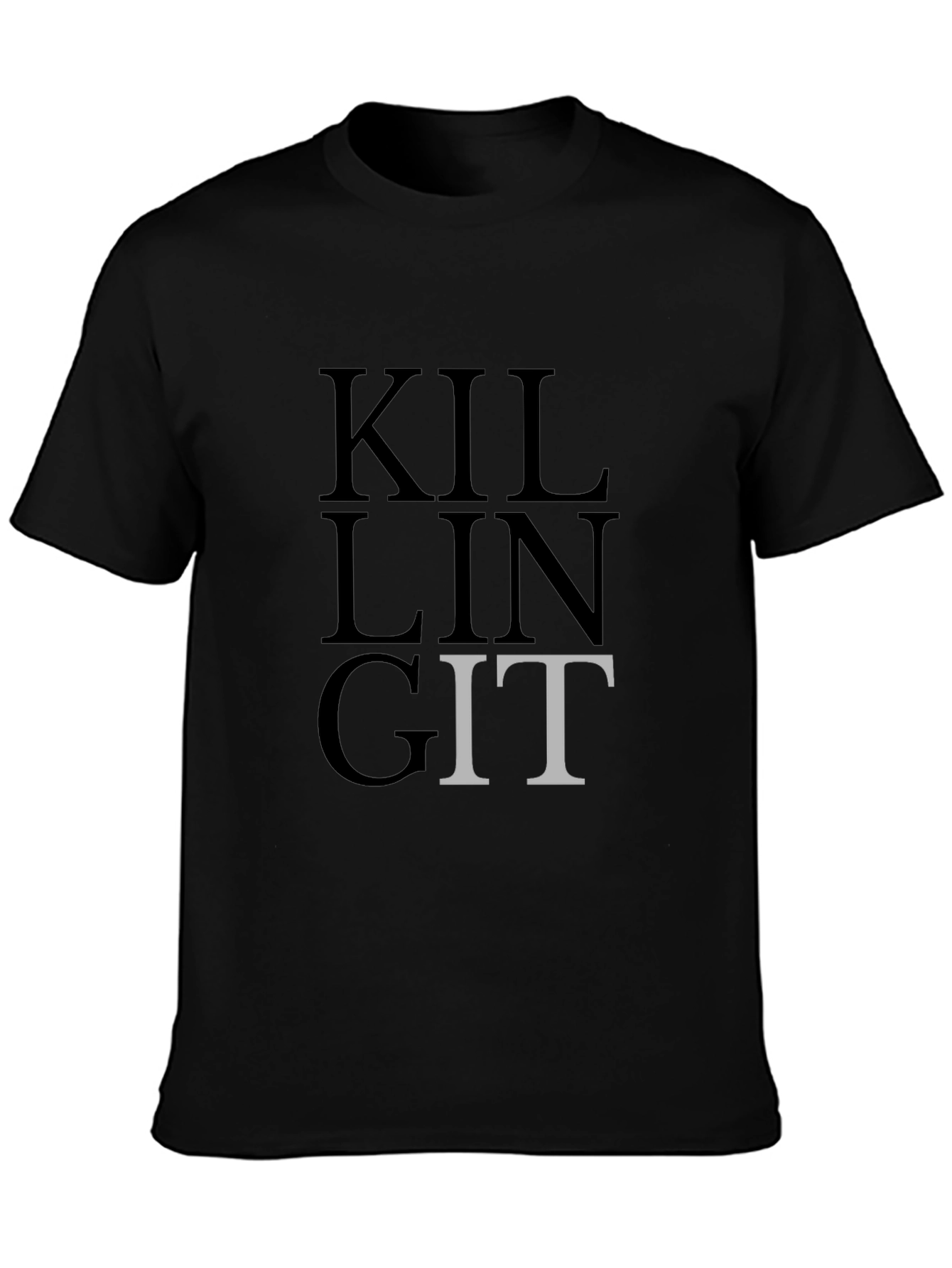 Killing Git T-Shirt - Black - Developer Humor
