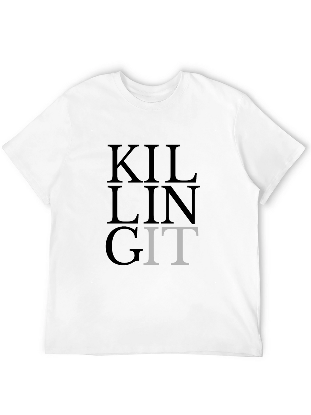 Killing Git T-Shirt - Black - Developer Humor