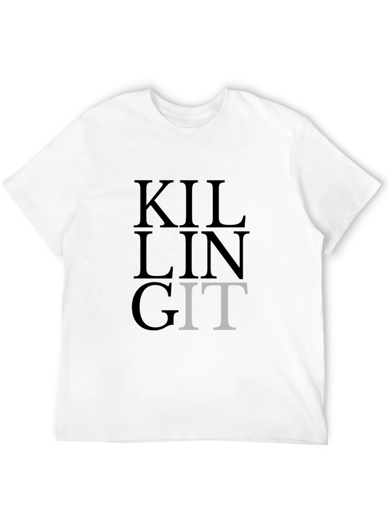 Killing Git T-Shirt - Black - Developer Humor