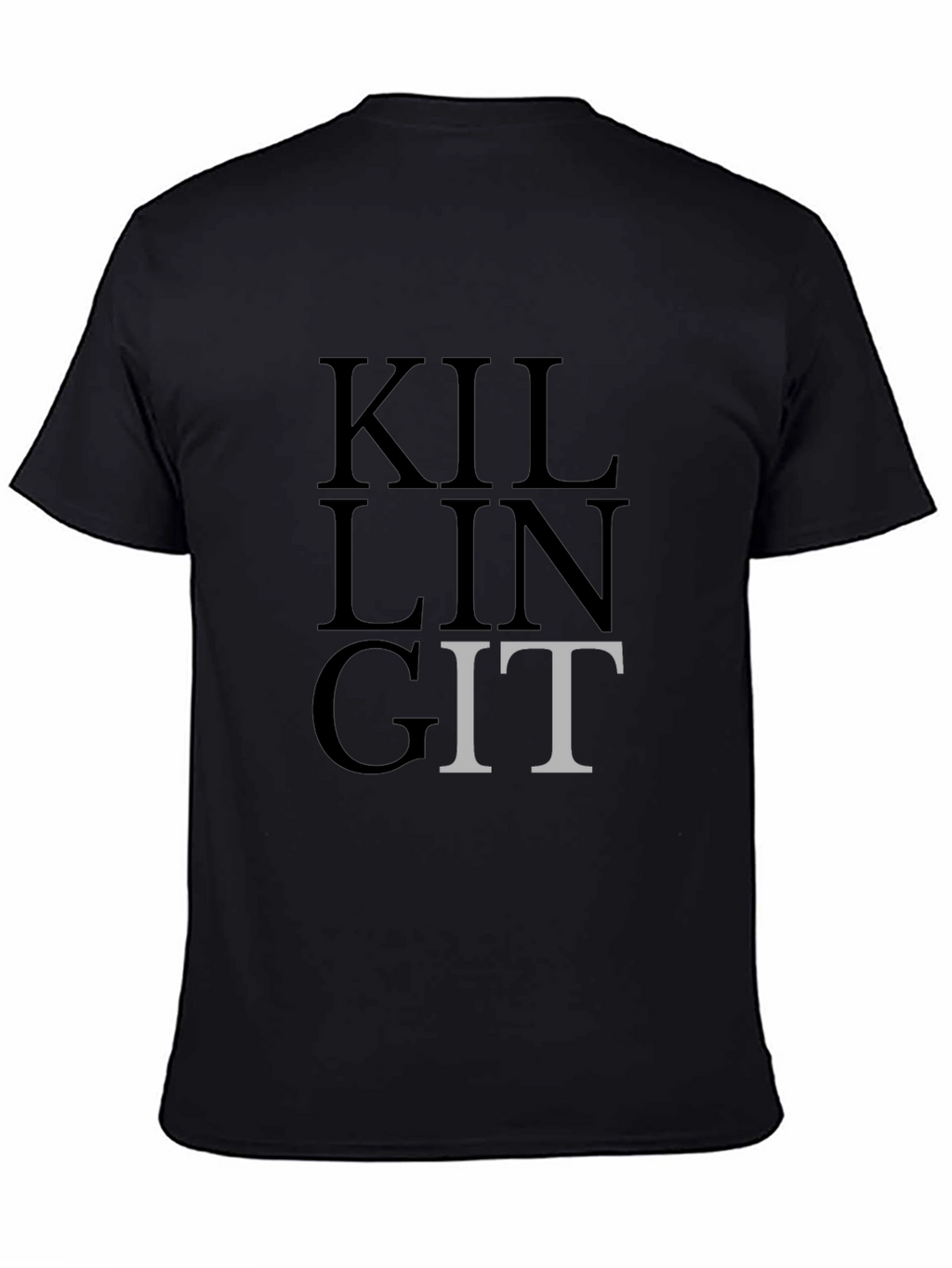 Killing Git T-Shirt - Black - Developer Humor