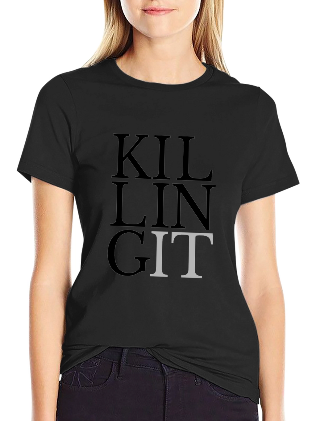 Killing Git T-Shirt - Black - Developer Humor