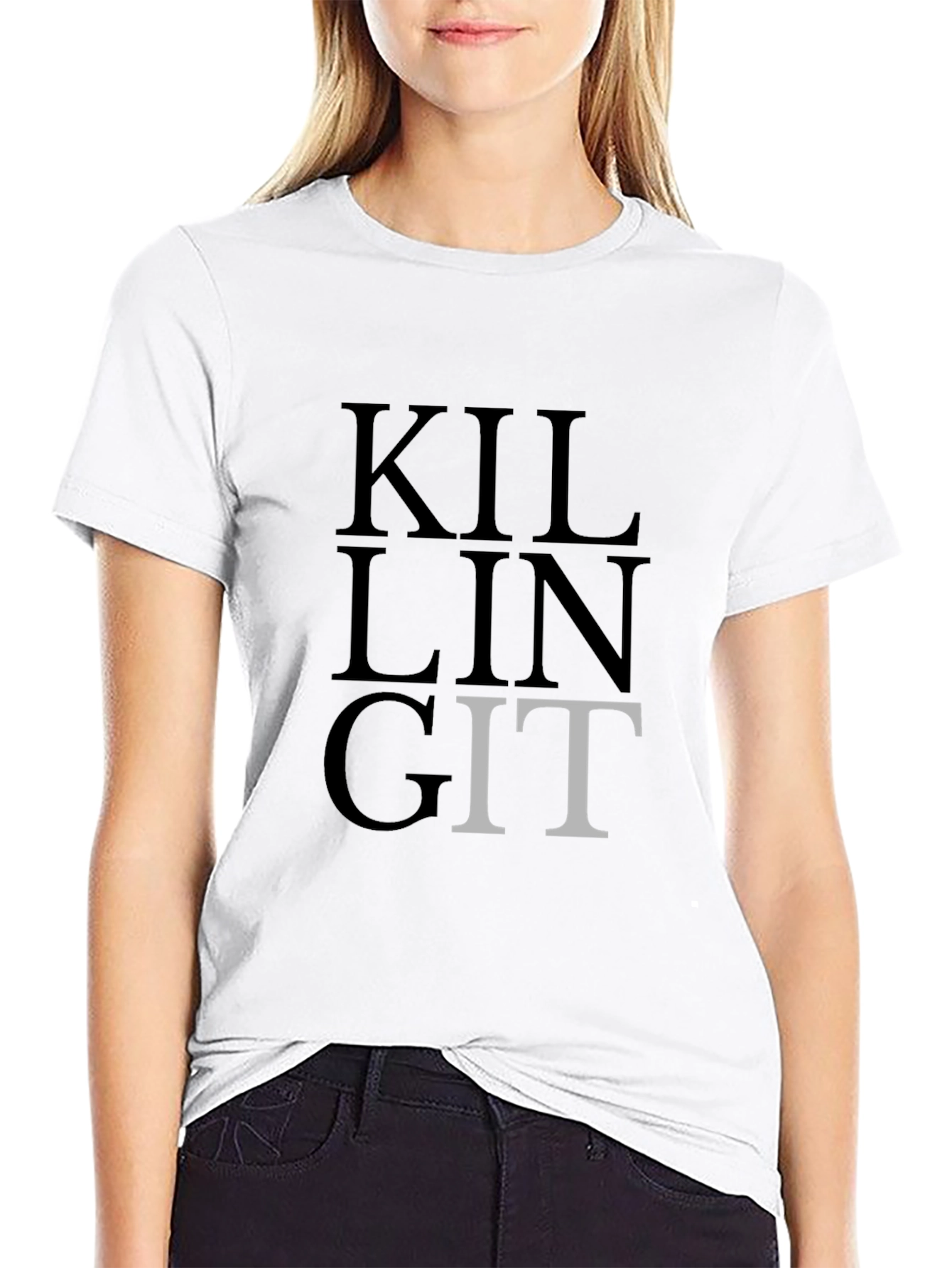 Killing Git T-Shirt - Black - Developer Humor