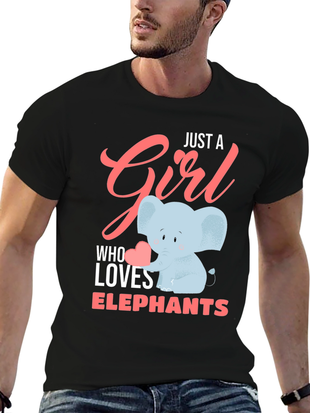 Just A Girl Who Loves Elephants T-Shirt