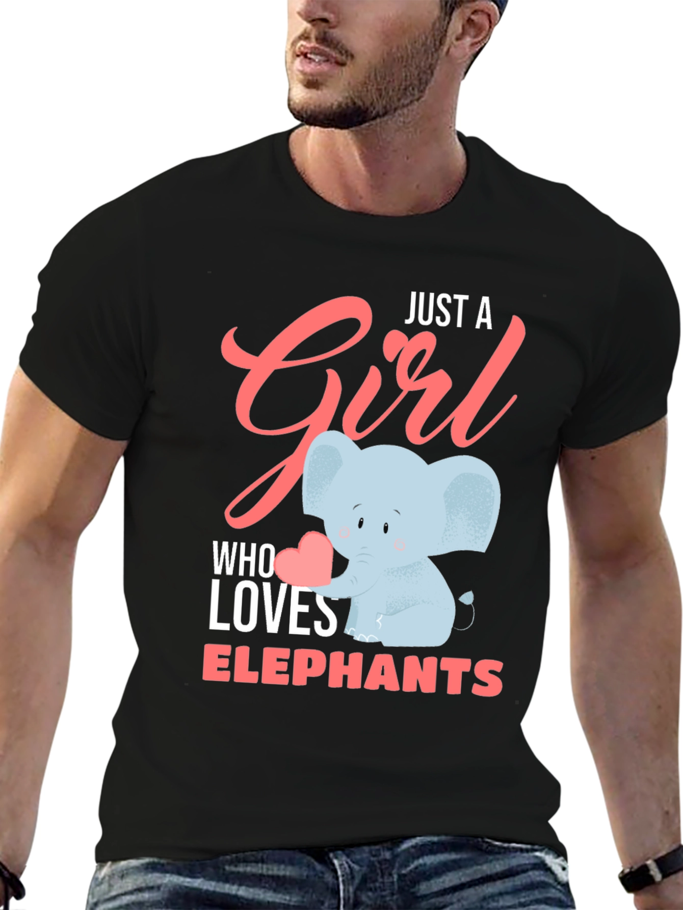 Just A Girl Who Loves Elephants T-Shirt