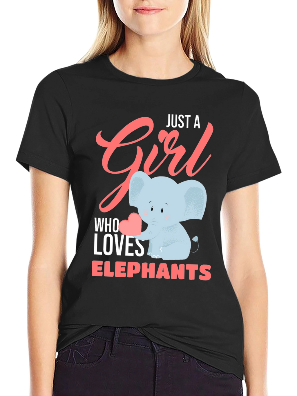 Just A Girl Who Loves Elephants T-Shirt