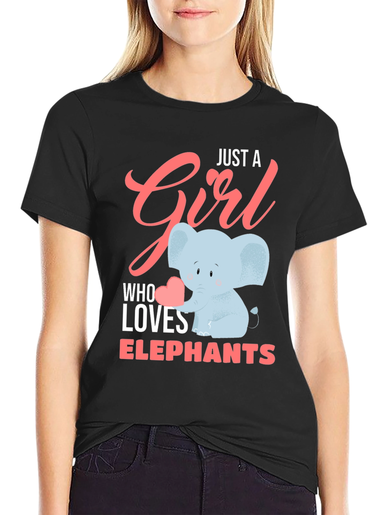 Just A Girl Who Loves Elephants T-Shirt