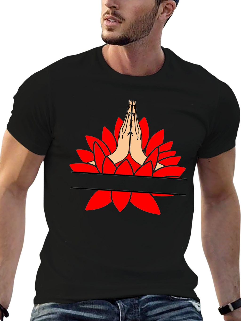 Namaste Lotus Graphic Tee