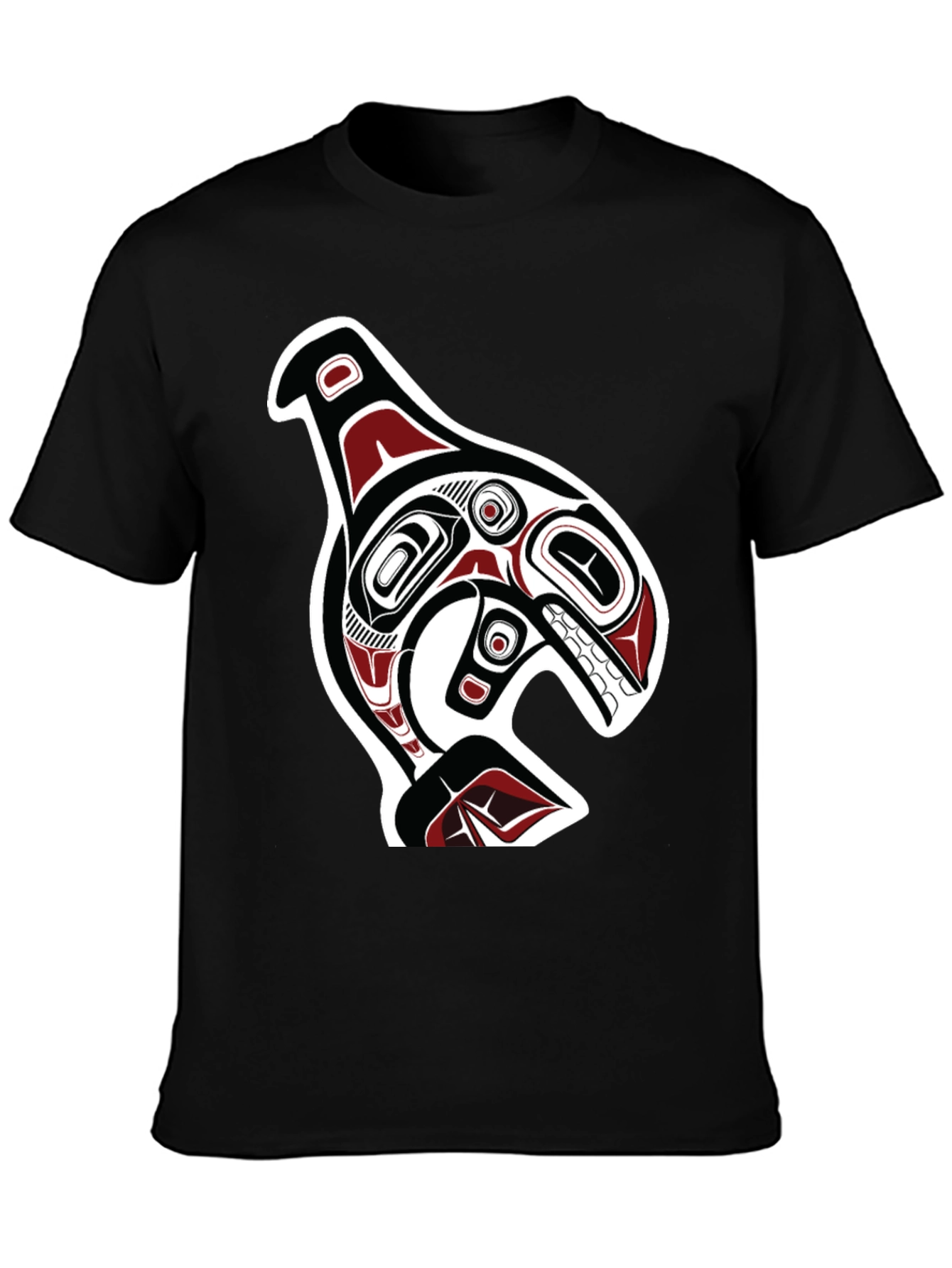 Killer Whale Graphic Tee - Native American Inspired Design