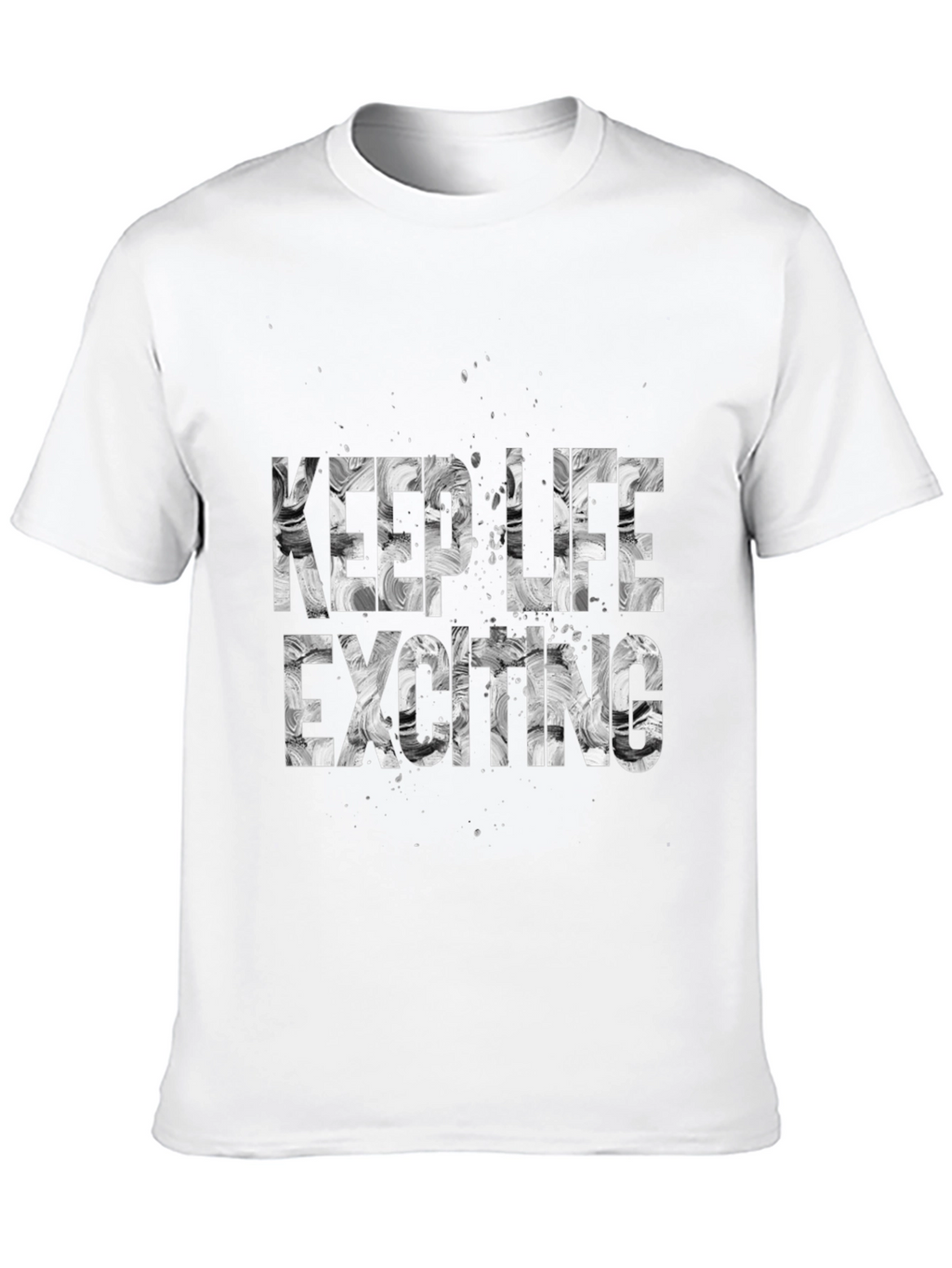 Keep Life Exciting Black Graphic Tee