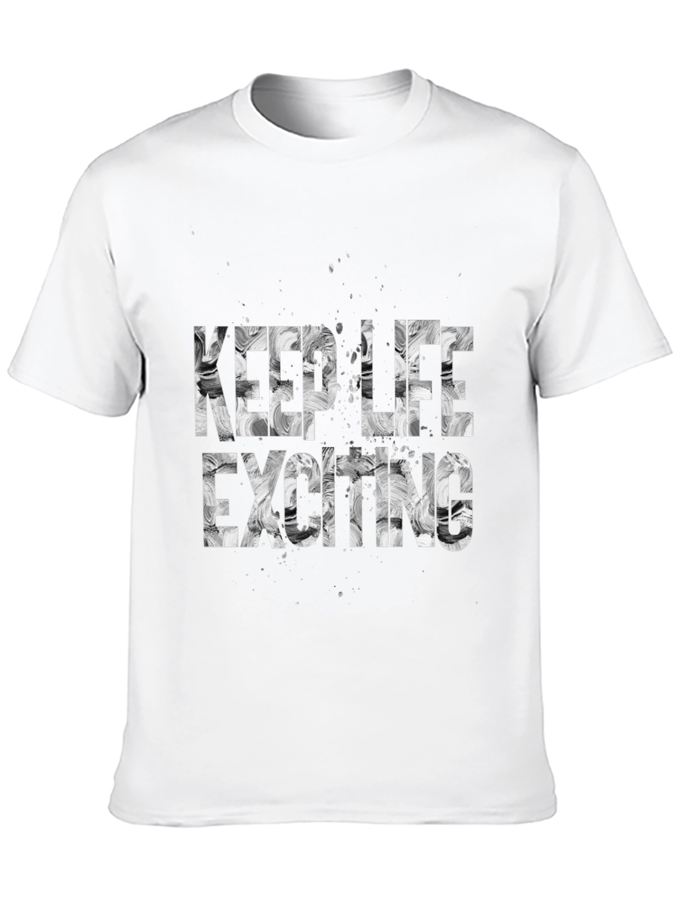 Keep Life Exciting Black Graphic Tee