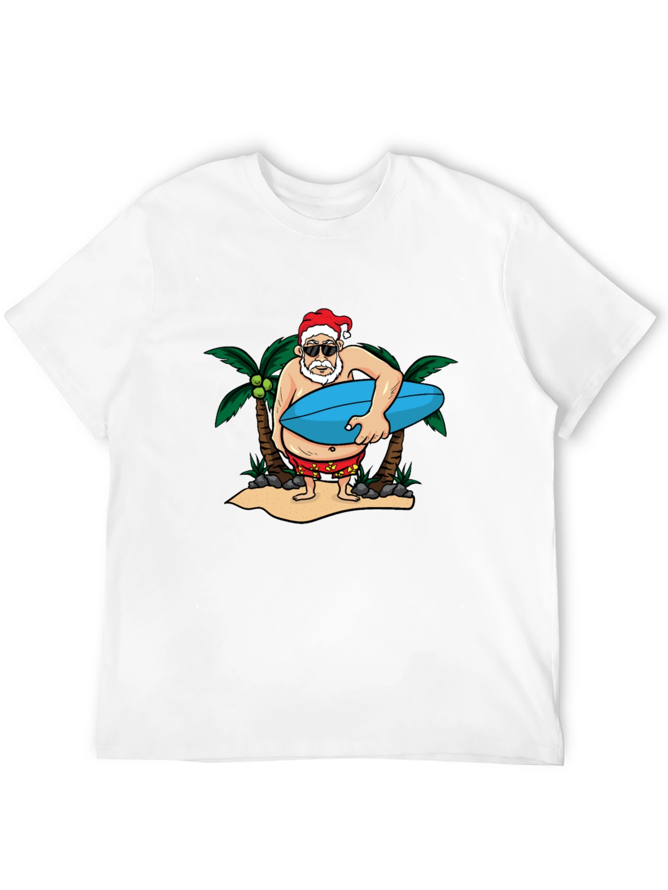 Santa Surfer Graphic Tee