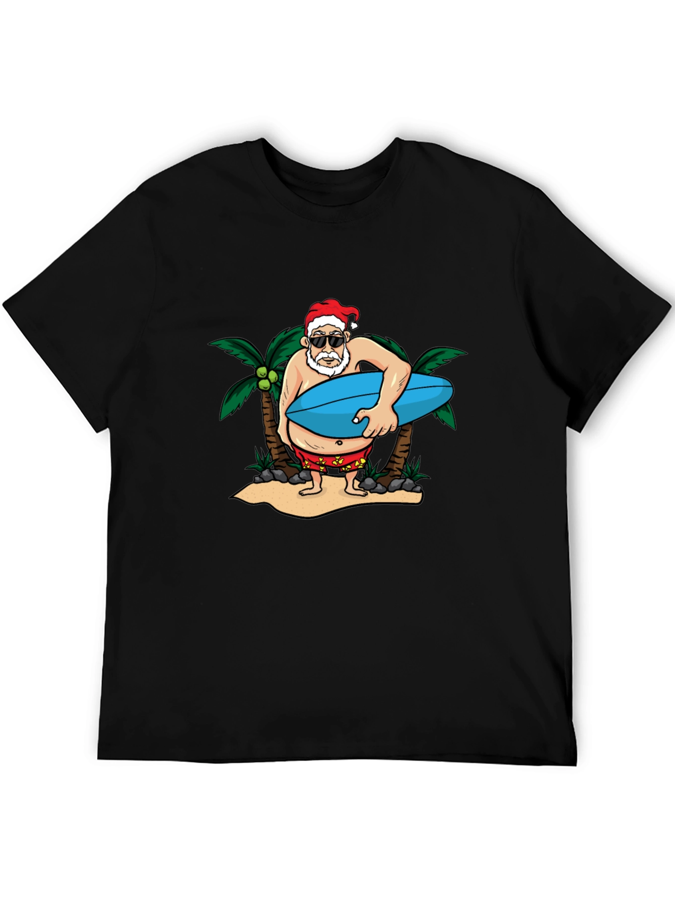 Santa Surfer Graphic Tee