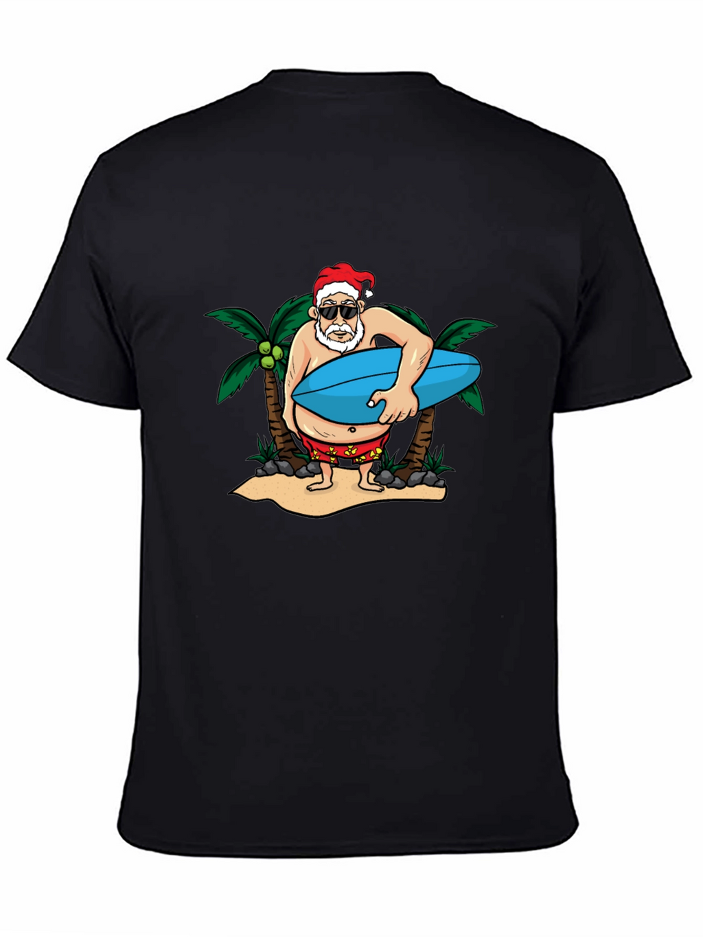 Santa Surfer Graphic Tee