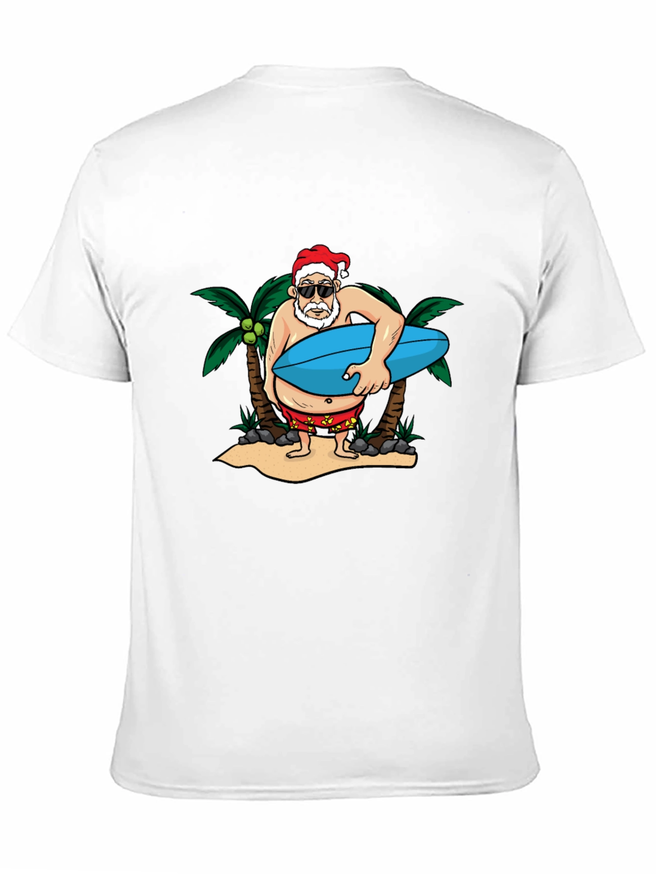 Santa Surfer Graphic Tee