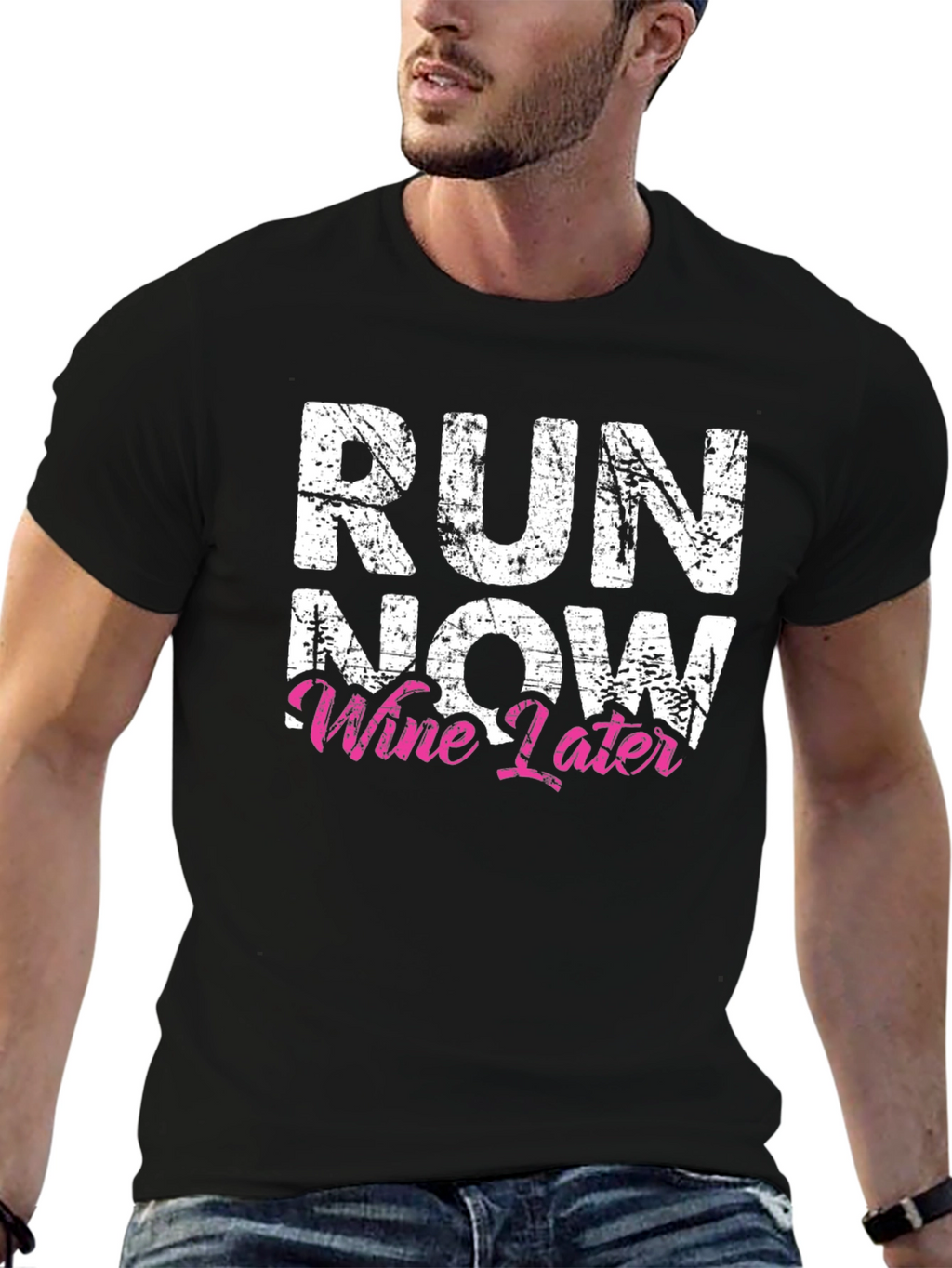 Run Now Wine Later Graphic Tee