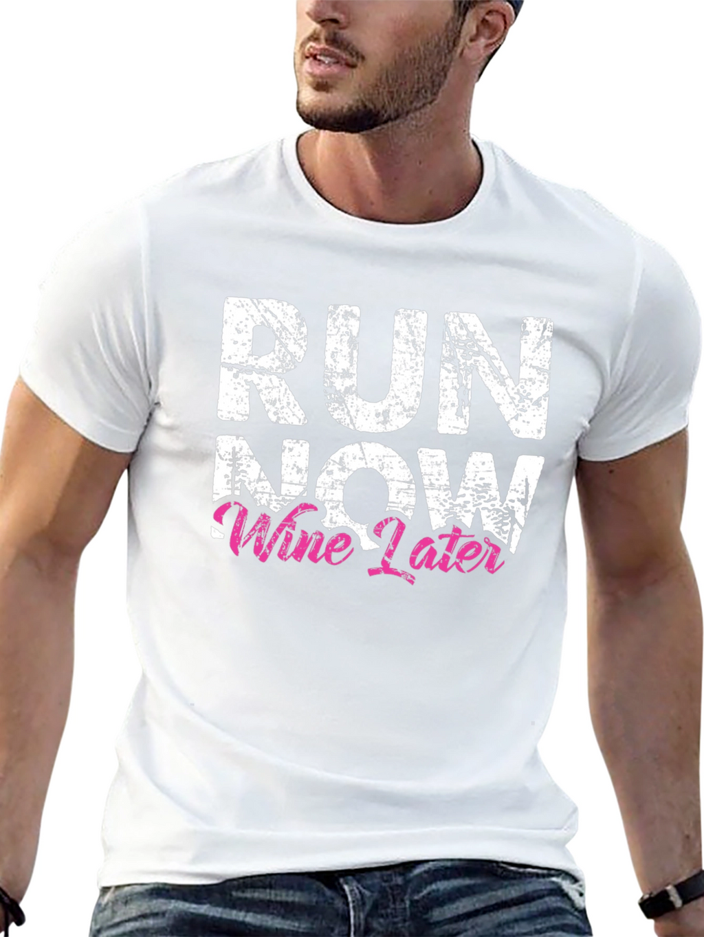 Run Now Wine Later Graphic Tee