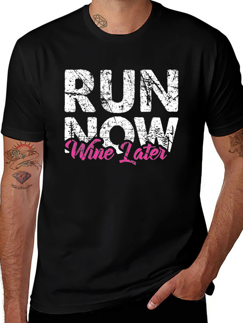 Run Now Wine Later Graphic Tee