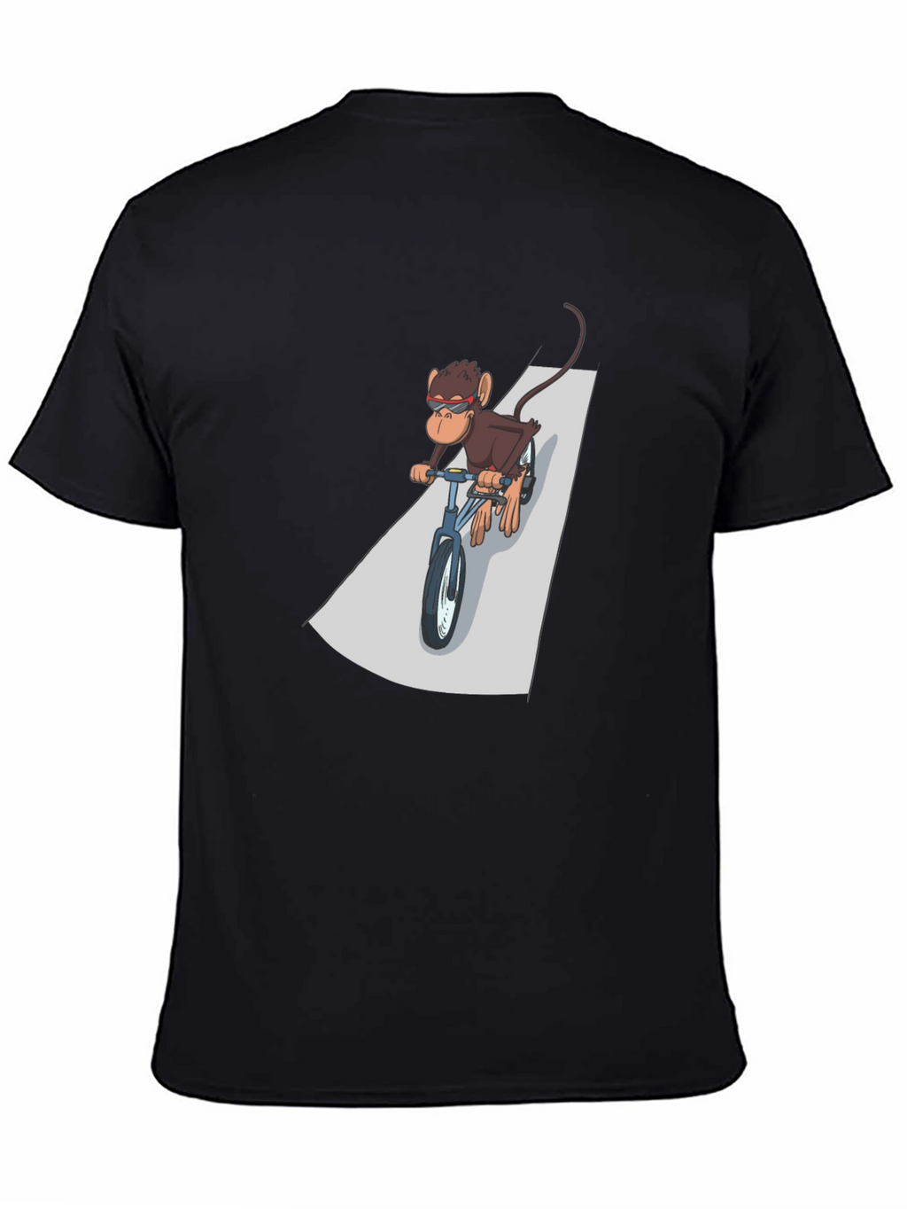 Cool Monkey Riding Bike Graphic Tee