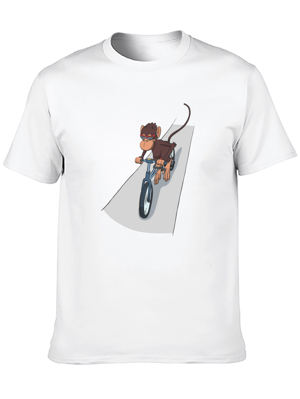 Cool Monkey Riding Bike Graphic Tee