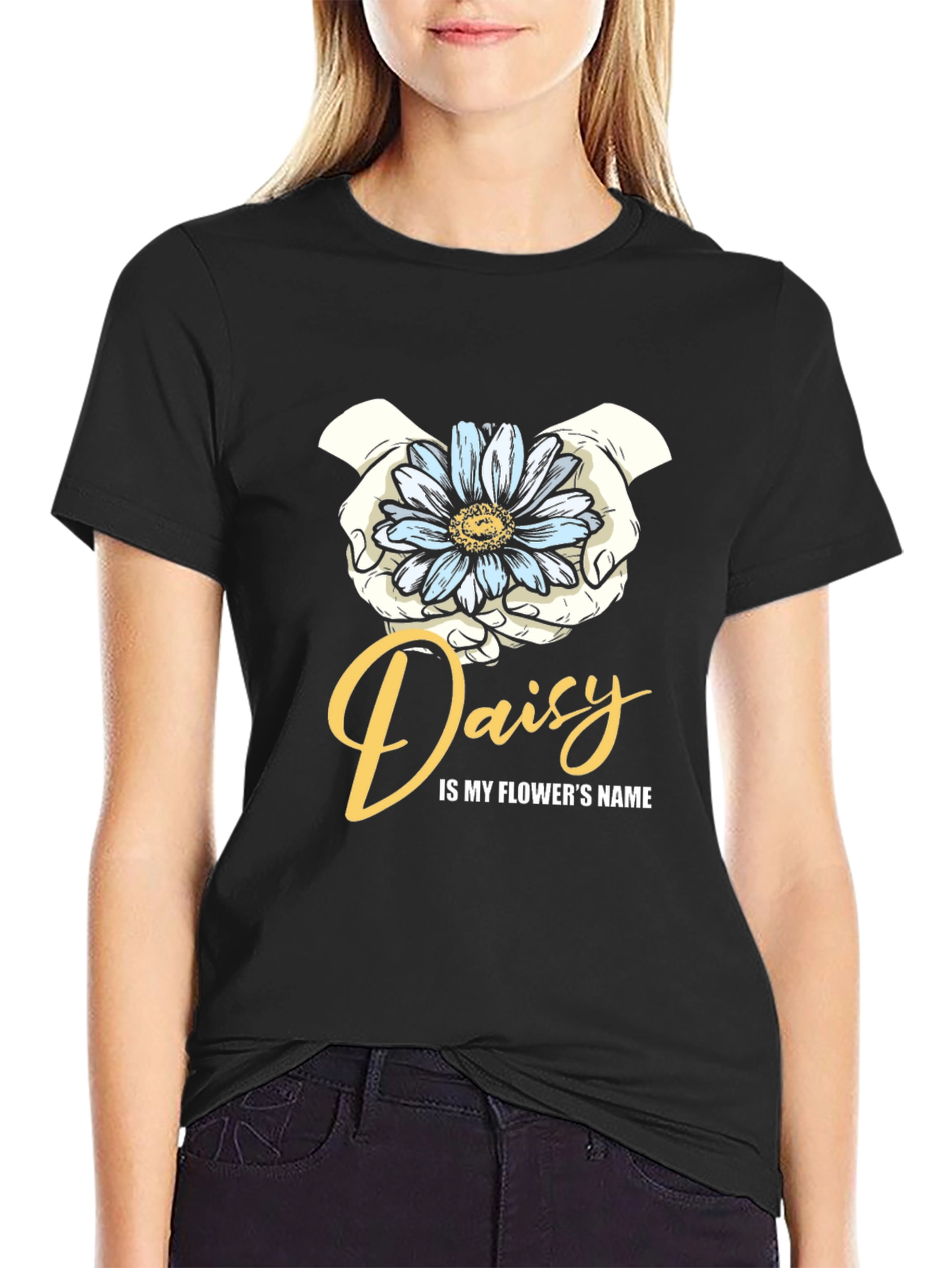 Daisy Flower Name Graphic T-Shirt