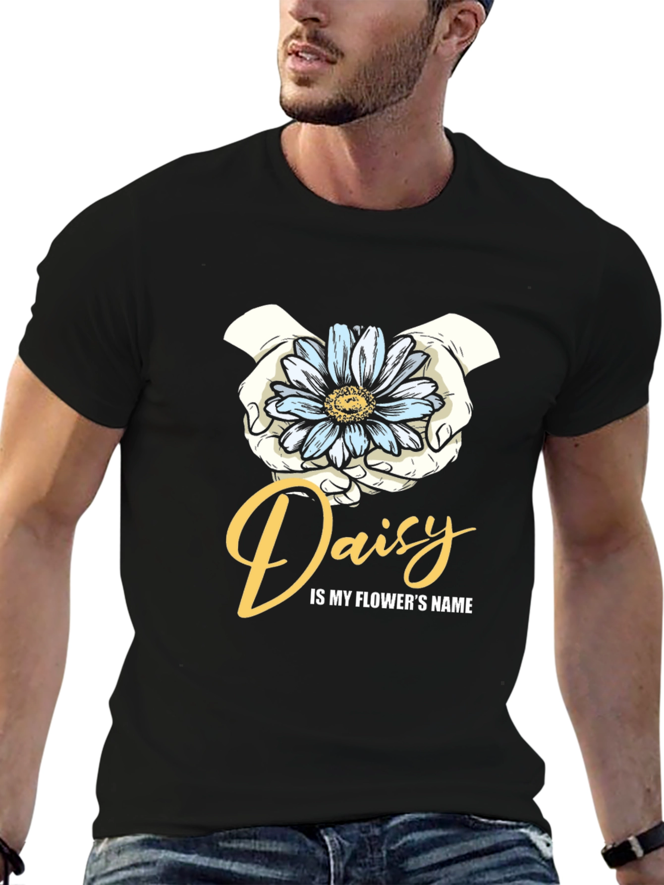 Daisy Flower Name Graphic T-Shirt