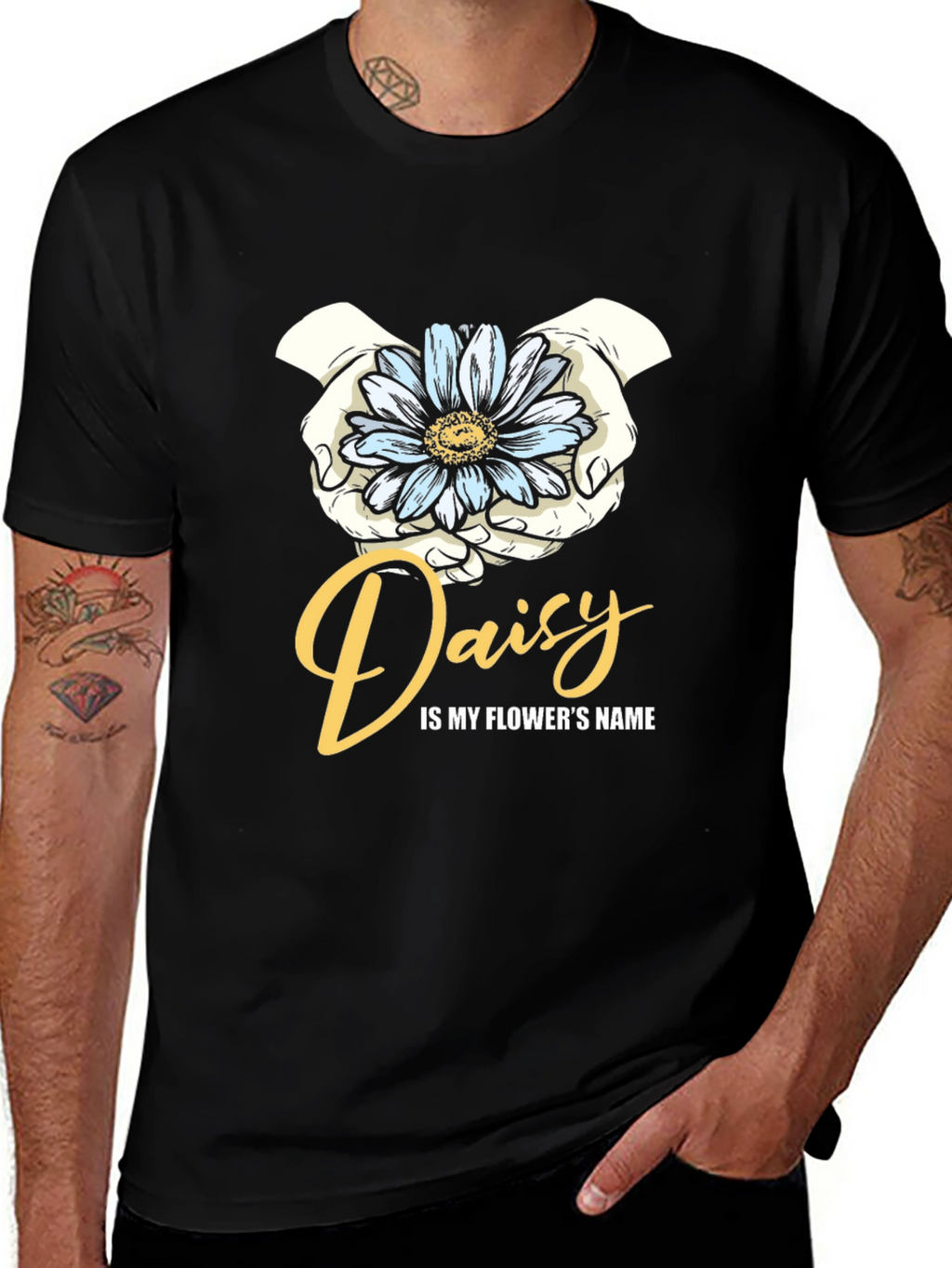 Daisy Flower Name Graphic T-Shirt