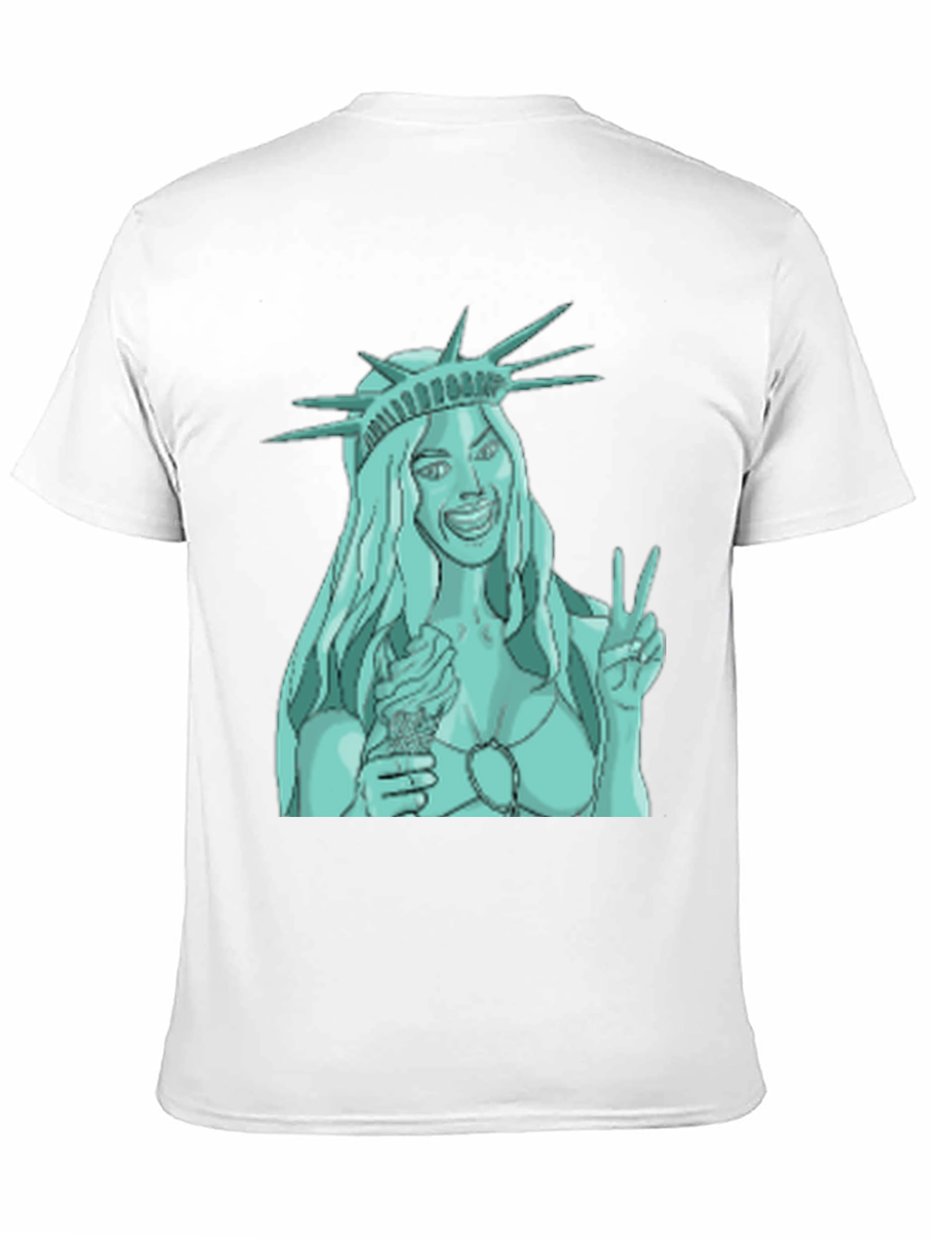 Statue of Liberty Ice Cream Graphic Tee - Black