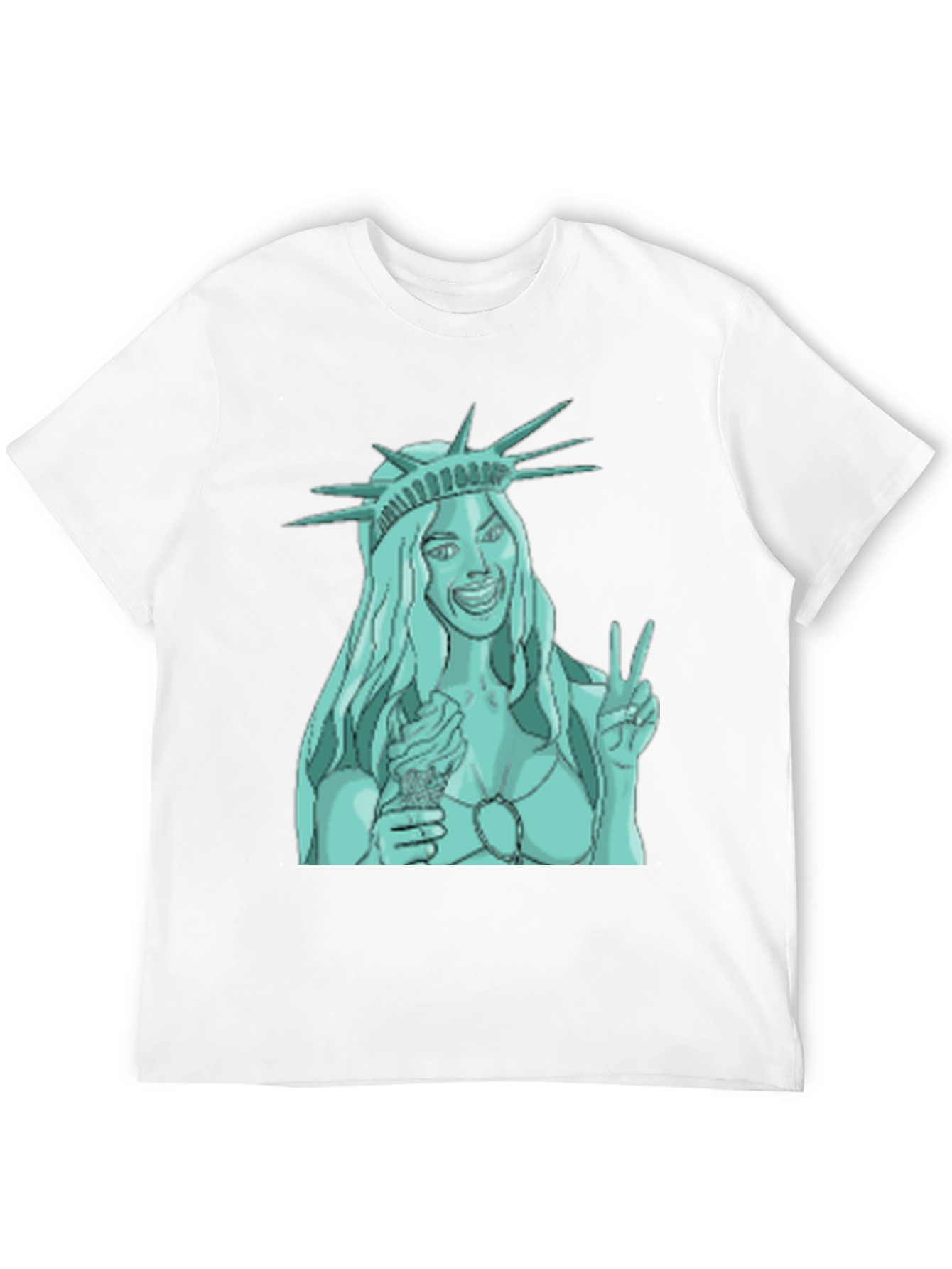 Statue of Liberty Ice Cream Graphic Tee - Black