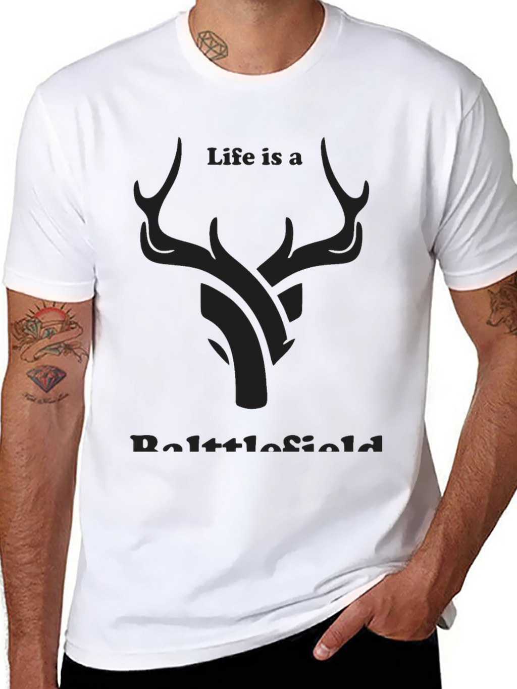 Life Is A Battlefield Graphic T-Shirt