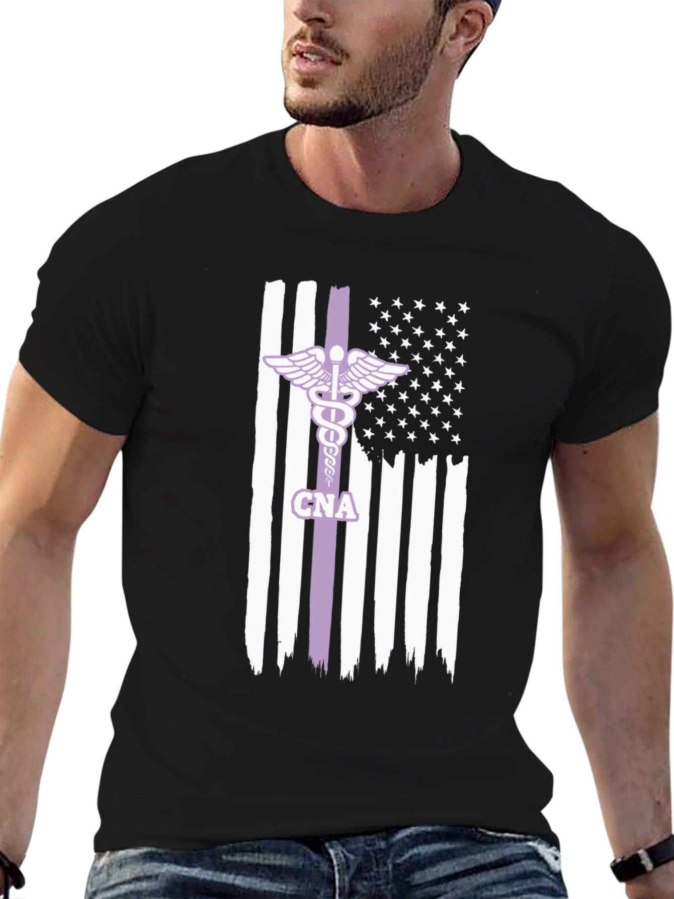 CNA American Flag Graphic Tee