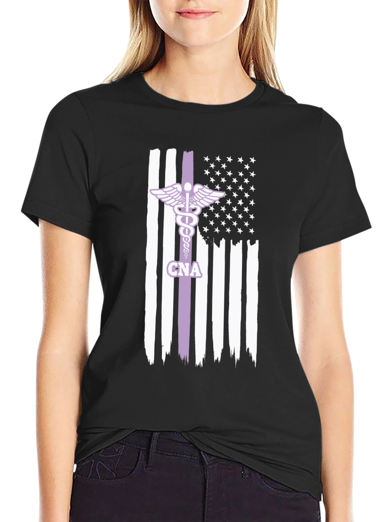 CNA American Flag Graphic Tee
