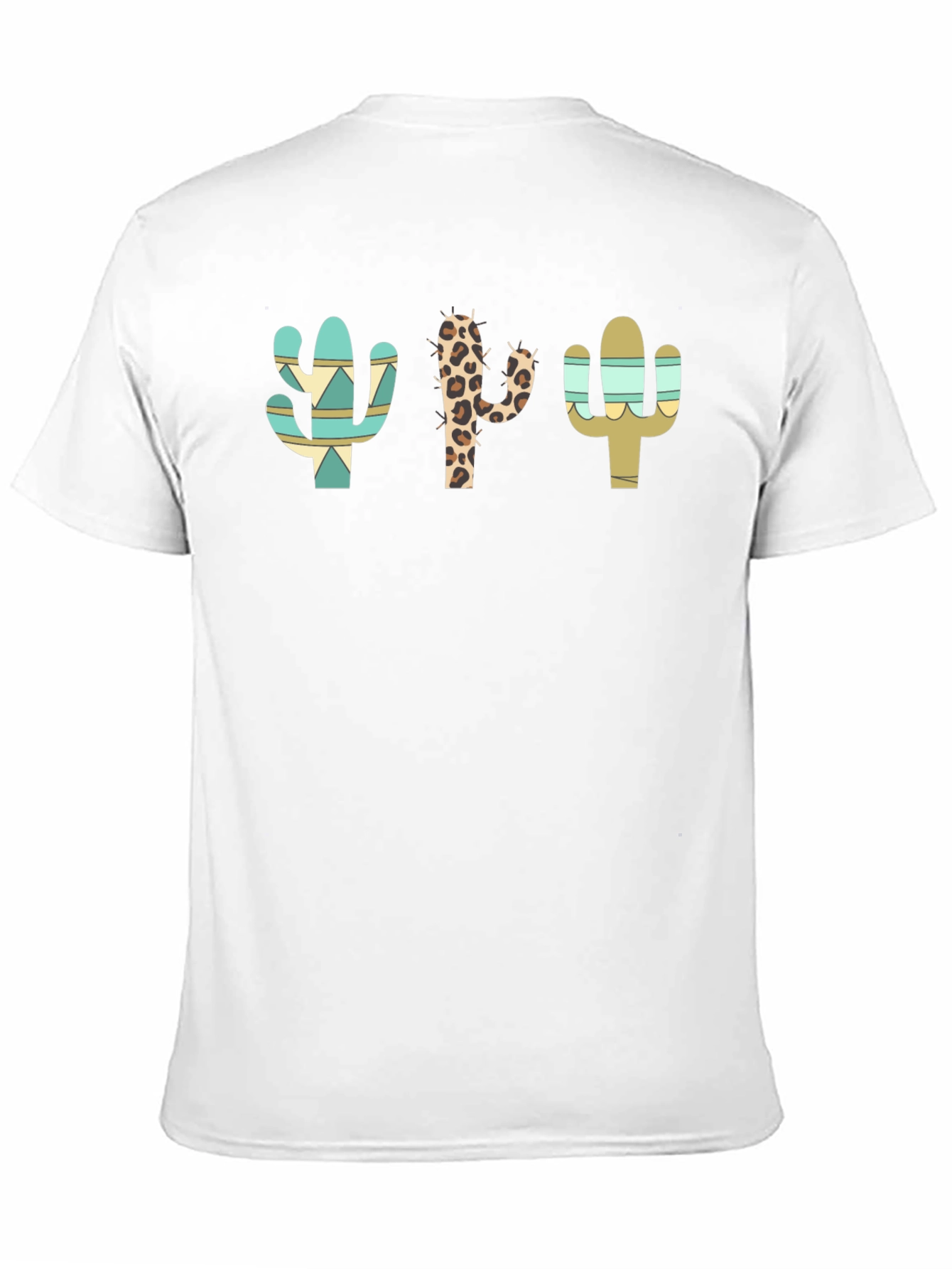 Cactus Print Crew Neck T-Shirt