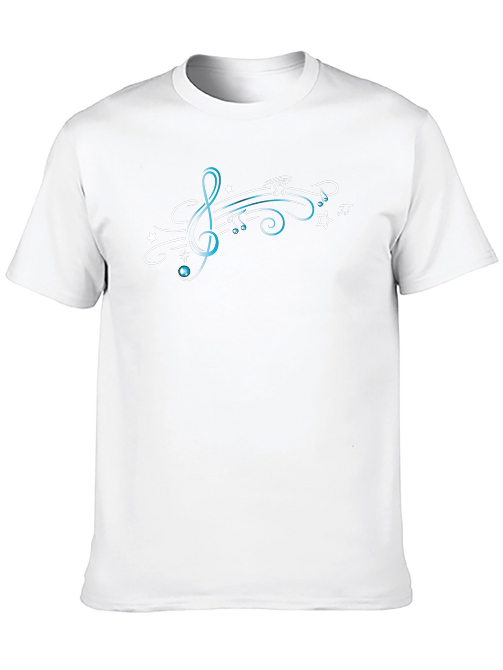 Music Note Treble Clef Graphic Tee
