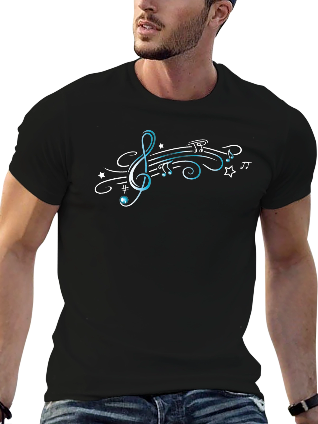 Music Note Treble Clef Graphic Tee